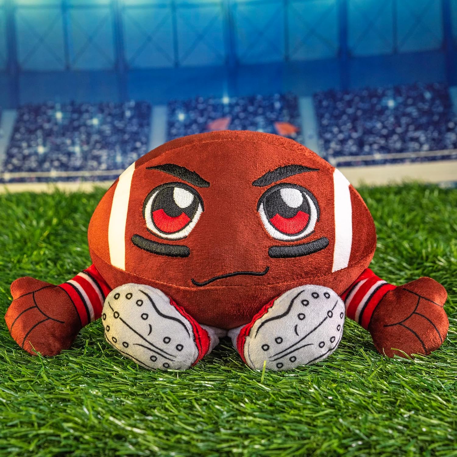 Bleacher Creatures Ohio State Buckeyes Kuricha – Peluche de fútbol sentado de 8 pulgadas, suave inspirado en Chibi