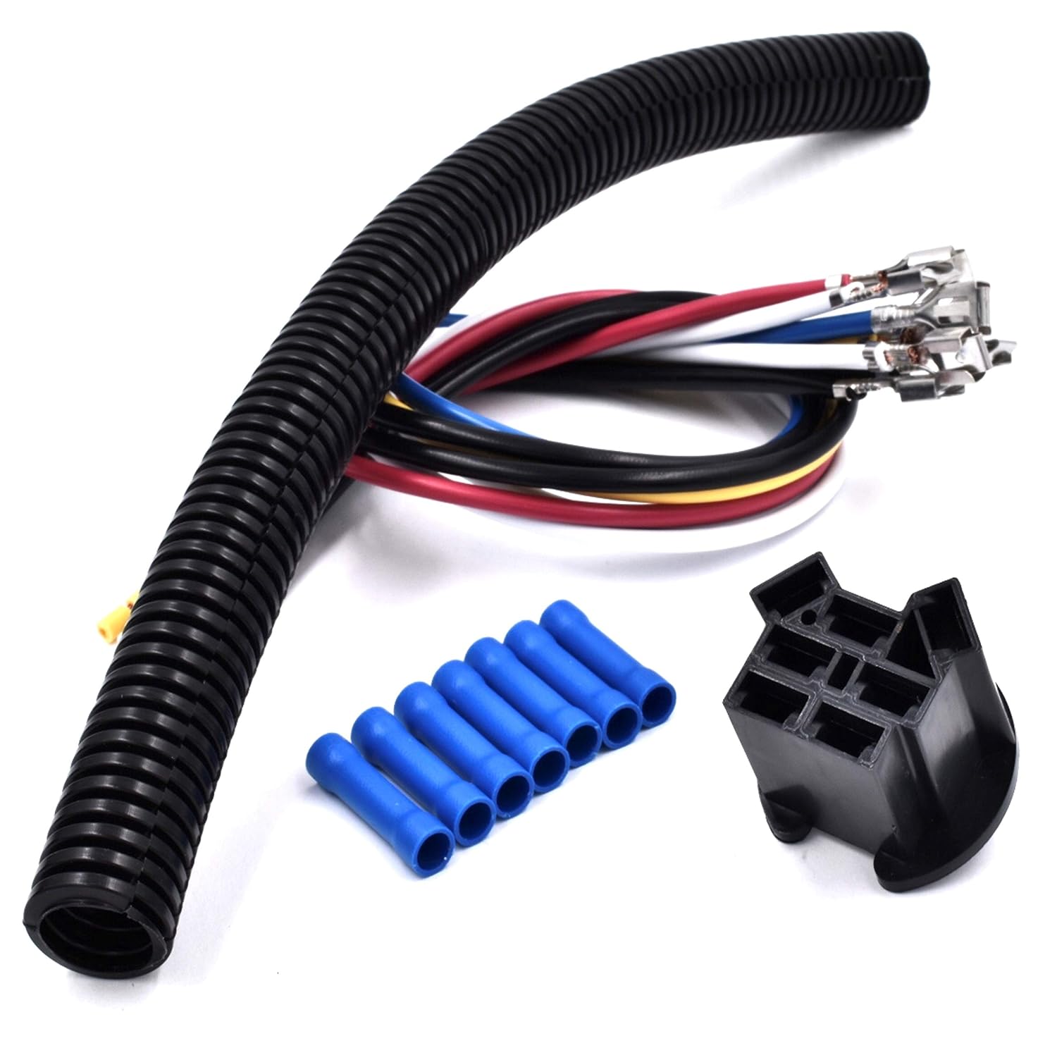 HD Switch Kit de reparación de conectores de terminales de 7 conectores de terminales para interruptor de encendido de arranque, sustituye a John