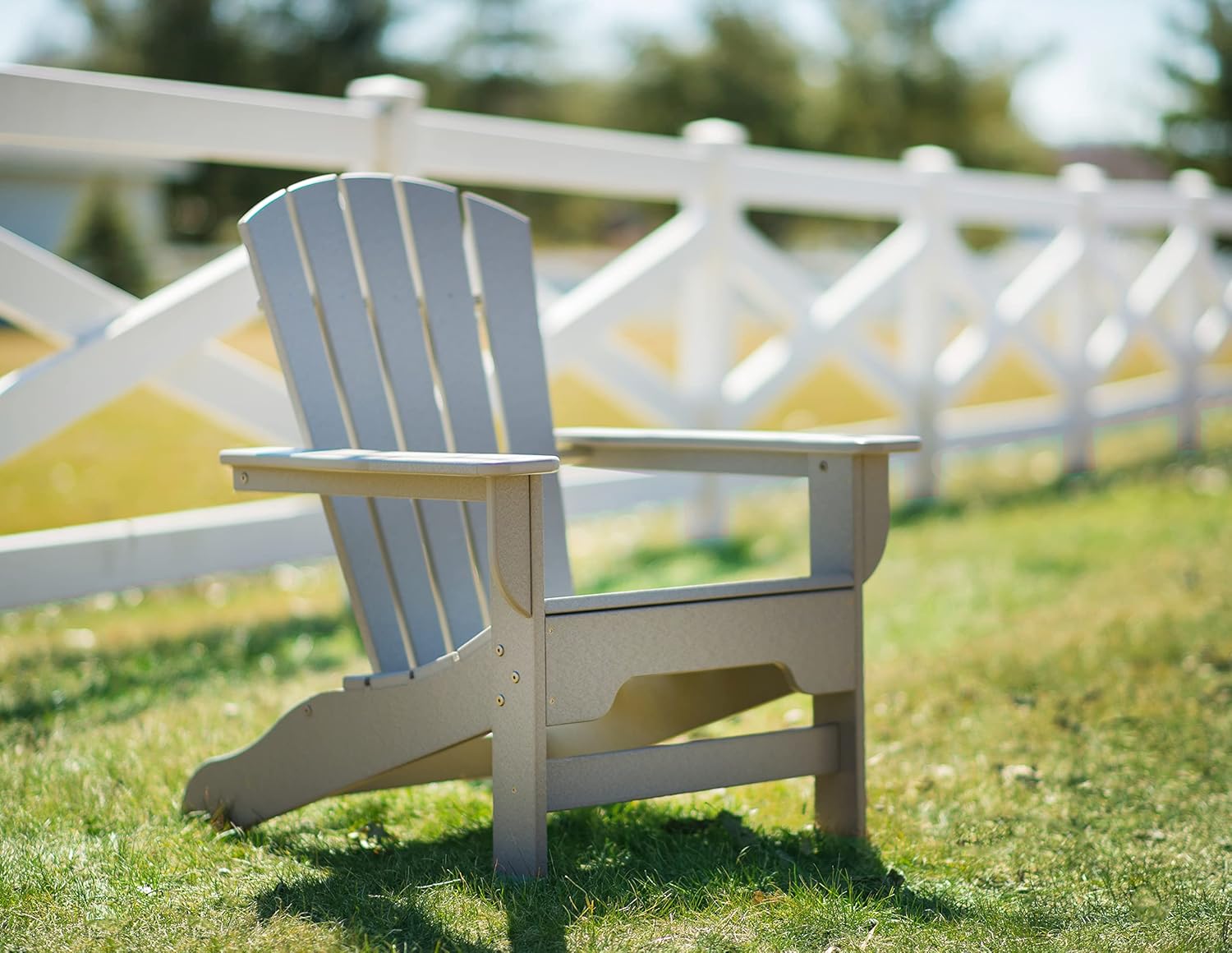 Boca Adirondack – Silla color gris claro
