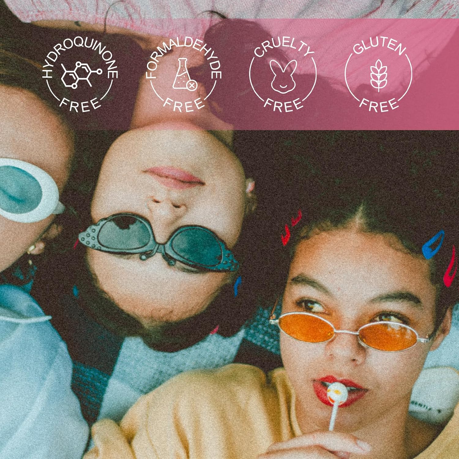 Color Nymph Kits de maquillaje para niñas para adolescentes con estuche de tren retro rosa, incluye paletas portátiles de sombra de ojos con
