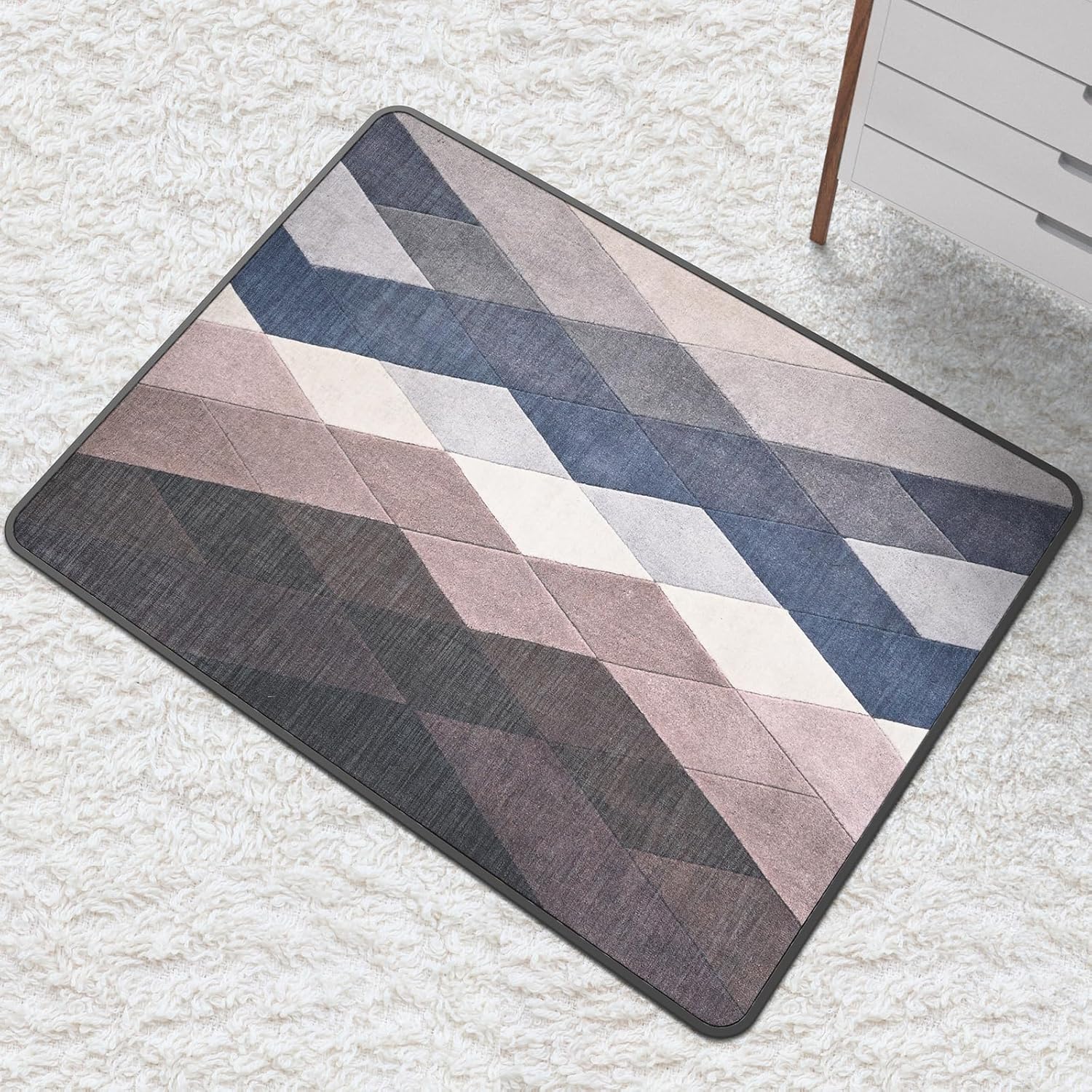 Tapete vintage para silla de oficina para alfombra y piso de madera dura, tapete bohemio para silla de escritorio, 36 x 48 pulgadas, superficie