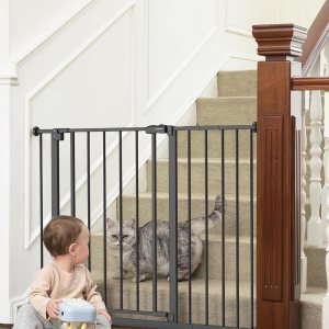InnoTruth Puerta para bebés de 28.9 a 42.1 pulgadas de ancho para escaleras, puertas para perros de 30 pulgadas de alto para puertas ampliables con InnoTruth Puerta para bebés de 28.9 a 42.1 pulgadas de ancho para escaleras, puertas para perros de 30 pulgadas de alto para puertas ampliables con