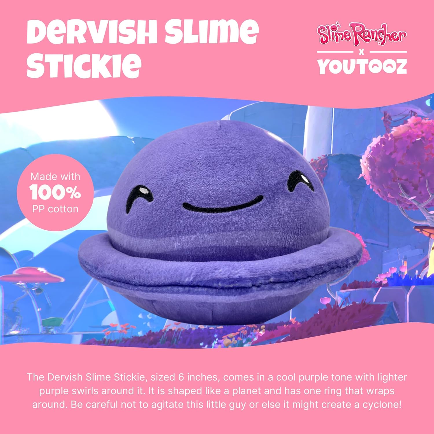 Youtooz Dervish Slime Stickie – Peluche Dervish magnético súper suave de 6 pulgadas de juego de video Slime Rancher, colección de peluches de Slime