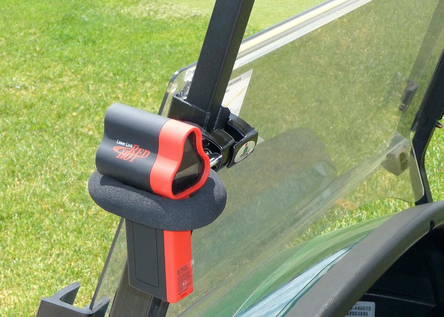 Carrito de golf Mountsoporte para enlace de láser redhot, Switch Tour, RH2, Quickshot, Eagle Rangefinders.