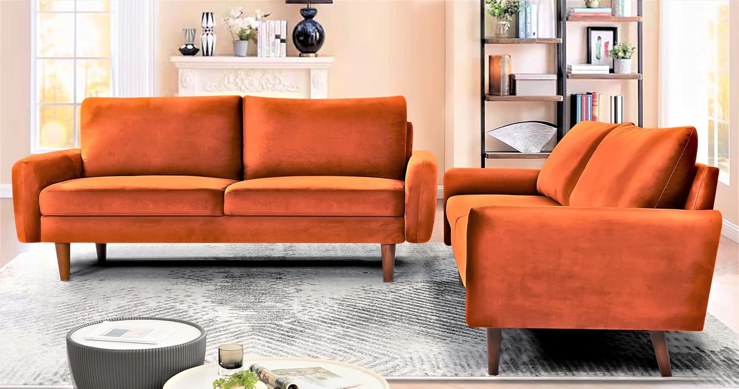 Container Furniture Direct Kent – Juego de sofá de 2 piezas para salas de estar modernas y espacios compactos, muebles de estudio con diseño