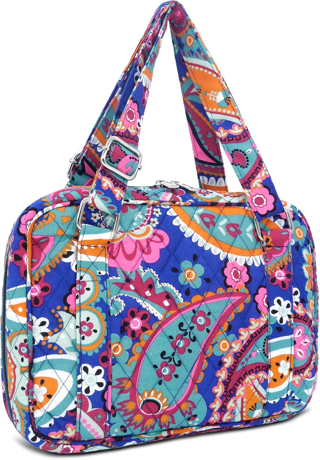 Funda para la Biblia para mujer con correas ajustables, bolsa de transporte extragrande para la Biblia con bolsillo con cremallera, 11.3 x 8.3 x 2.7