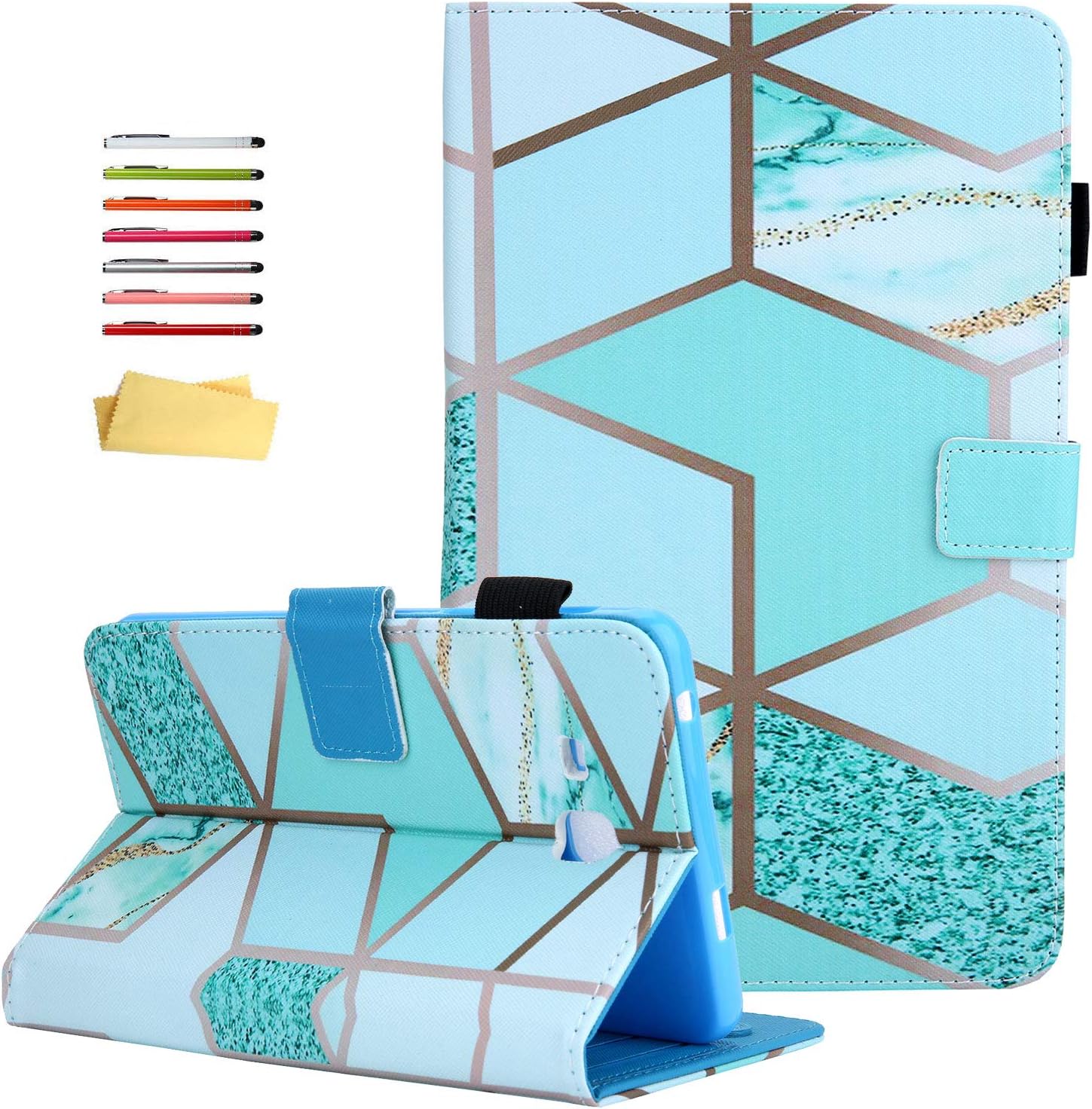 Funda para Samsung Galaxy Tab A 7.0 pulgadas Tablet 2016 Modelo (SM-T280T285) con soporte para lápiz ranuras para tarjetas, Slim PU cuero folio Flip
