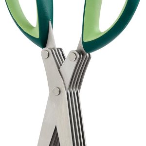Tijeras de hierbas de 5 cuchillas y tijeras de cocina, cuchillas de acero inoxidable Tijeras de hierbas de 5 cuchillas y tijeras de cocina, cuchillas de acero inoxidable