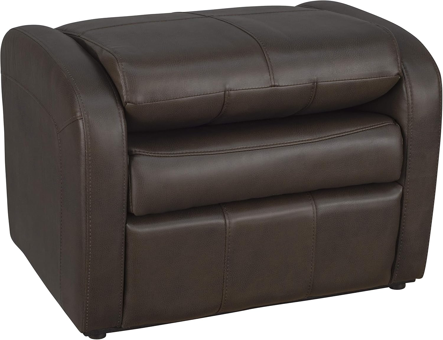 RecPro Charles RV – Silla otomana para juegos  Almacenamiento integrado  Muebles RV  Ideal para adolescentes  Castaño