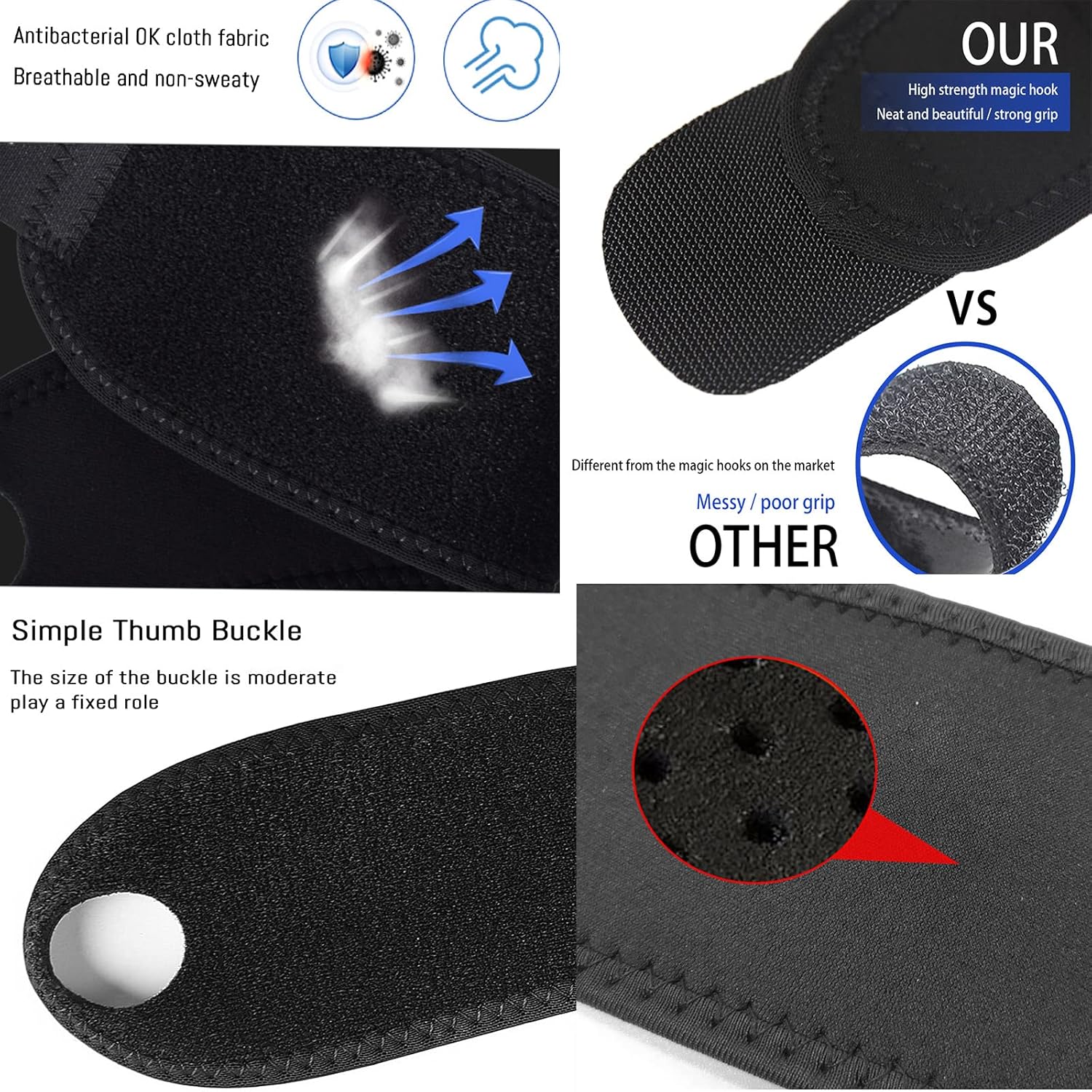 2 PCS Wrist Brace Sport-Adjustable Carpal Tunnel Hand Support Men Women Wrap Guard-Pain Relief WristBands Compression Strap Sleeve for Indoor