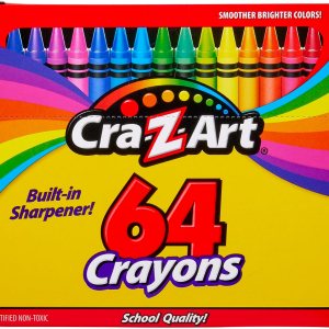 Cra-Z-Art Crayones de colores, 64 colores surtidos, 64 unidades (10202WM16) Cra-Z-Art Crayones de colores, 64 colores surtidos, 64 unidades (10202WM16)