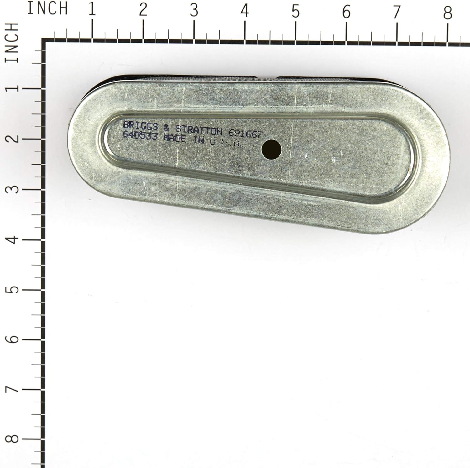 Briggs & Stratton 691667 Cartucho de filtro de aire ovalado, blanco