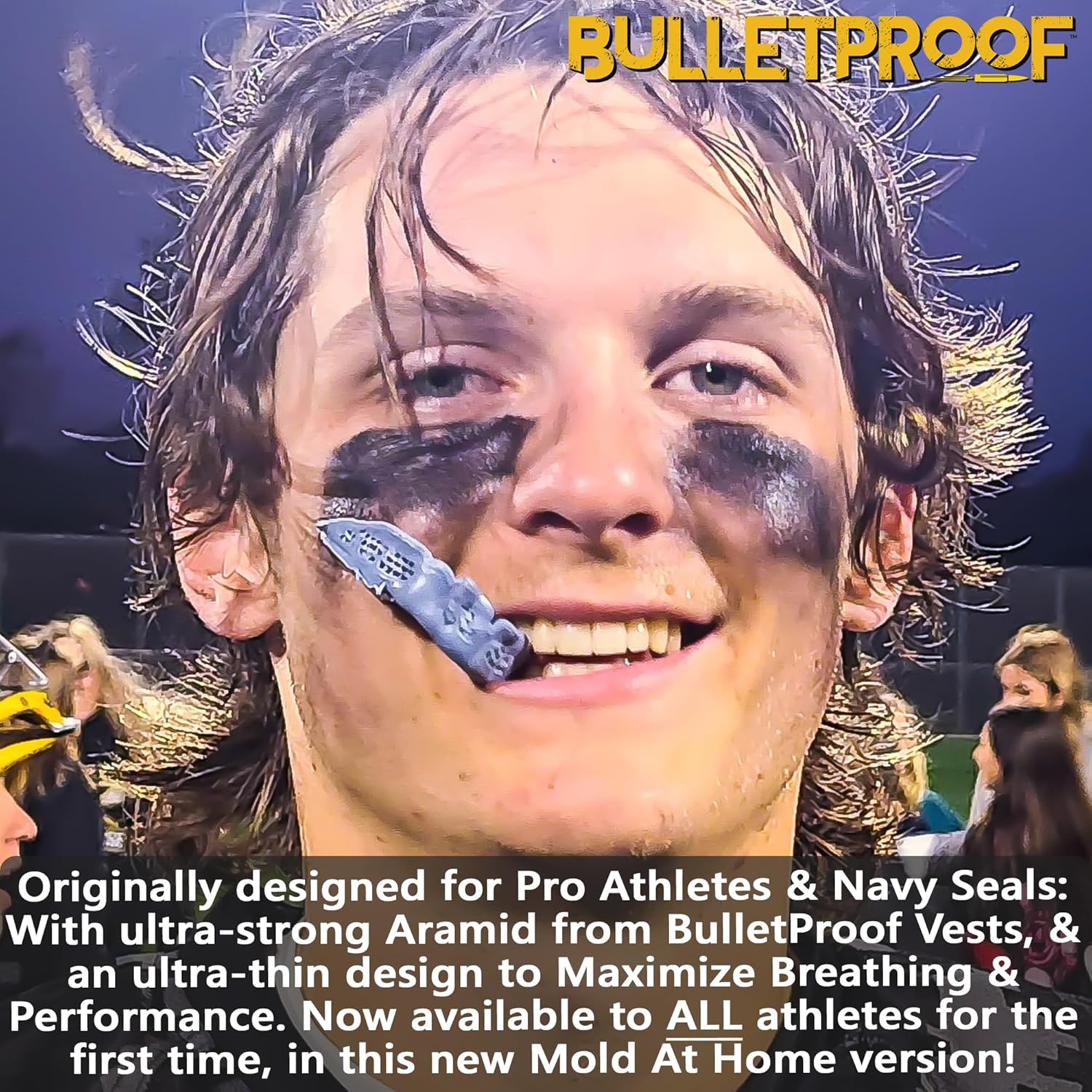 Bulletproof Worlds Thinnest Most Breathable Mouth Guard is 3X Stronger! BJJ Football MMA Basketball Hockey Lacrosse Rugby Boxing Sports Mouthguard
