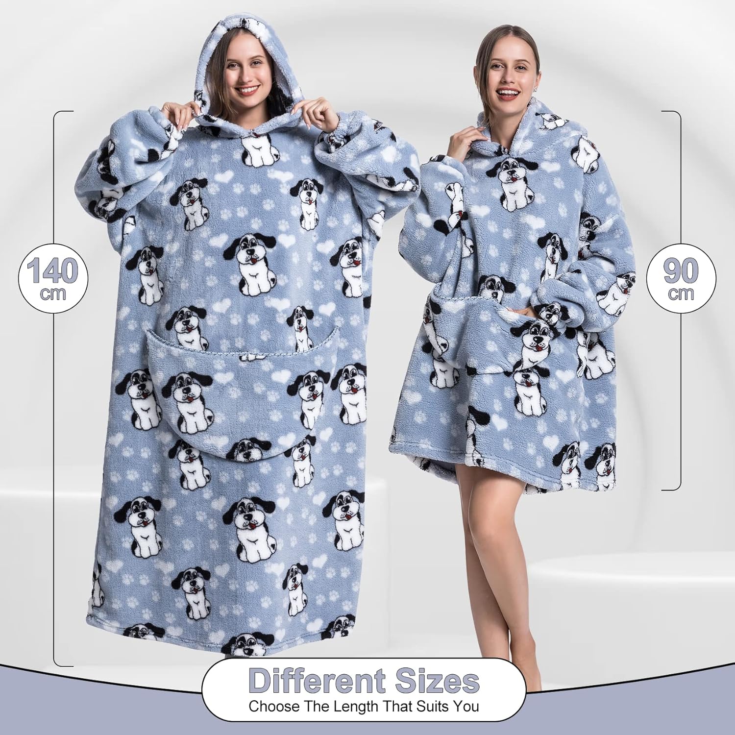 JULGIRL Manta de gran tamaño para mujeres y hombres, forro polar Sherpa gruesa y cálida con capucha con bolsillo gigante, súper acogedora, manta