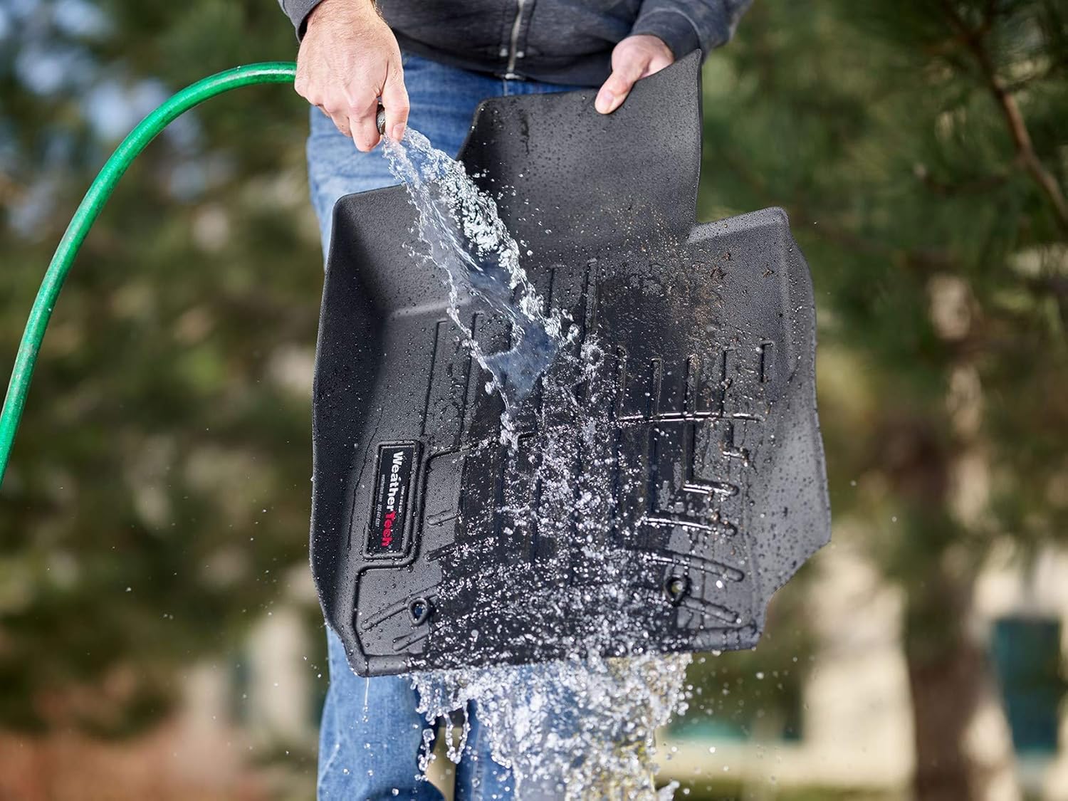 WeatherTech Revestimientos de suelo personalizados para Toyota Tundra – 1 y 2 fila (444081-440939), negro