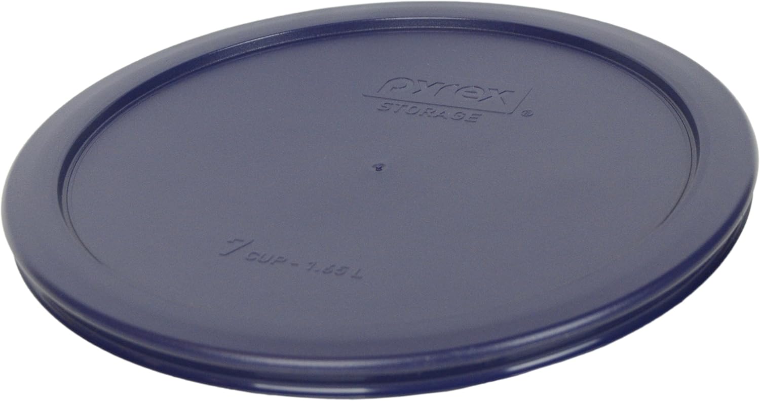 Pyrex Paquete de 6 artículos (2) tapas azules 7402-PC, (2) tapas moradas 7201-PC, (2) tapas verdes de césped 7200-PC, fabricadas en los Estados