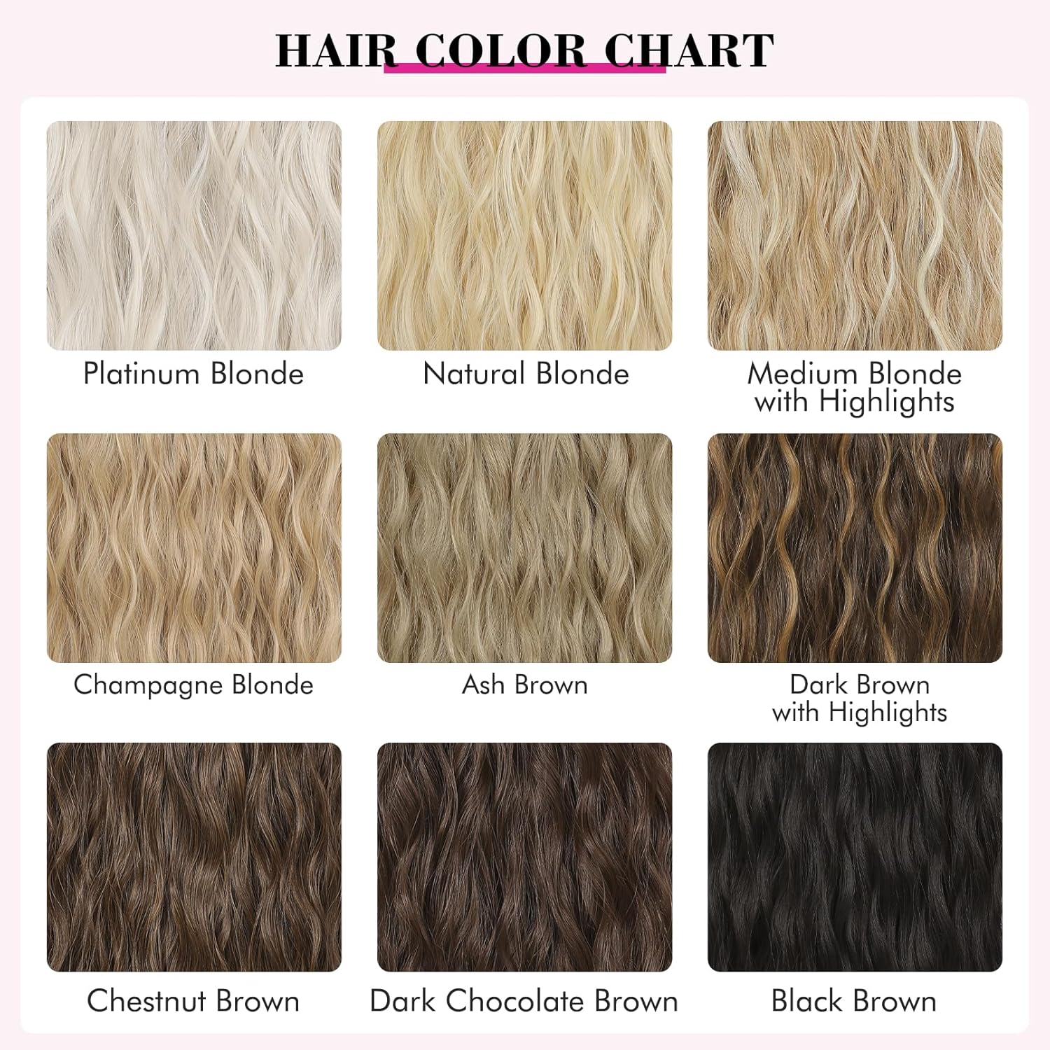 REECHO HYOUITSU HE009 – 9 extensiones de cabello con clip, 24 pulgadas de grosor, largo, largo, con ondas de sirena, lujosas, ligeras, tecnología