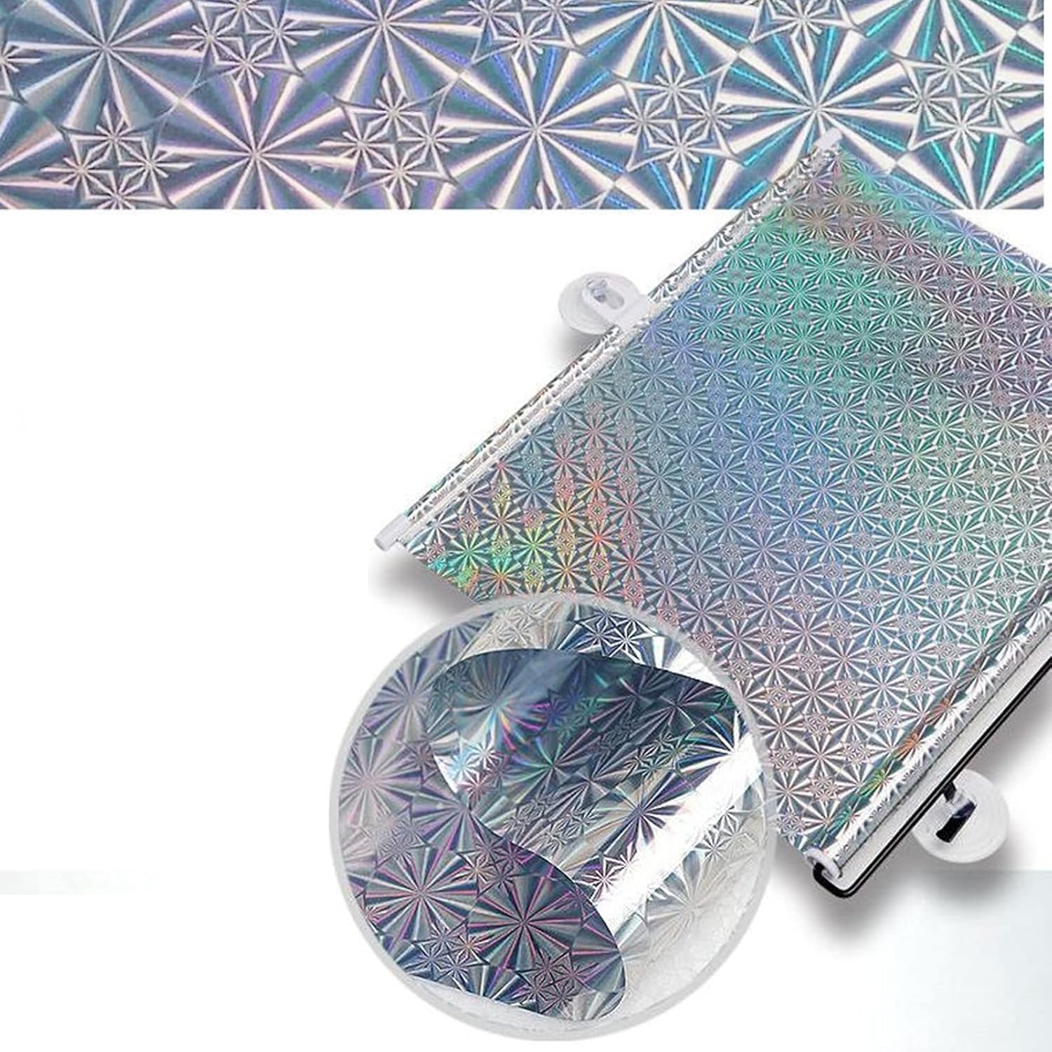 Persianas enrollables opacas temporales con ventosas, pantalla de privacidad ajustable con aislamiento térmico, cortina de ventana portátil