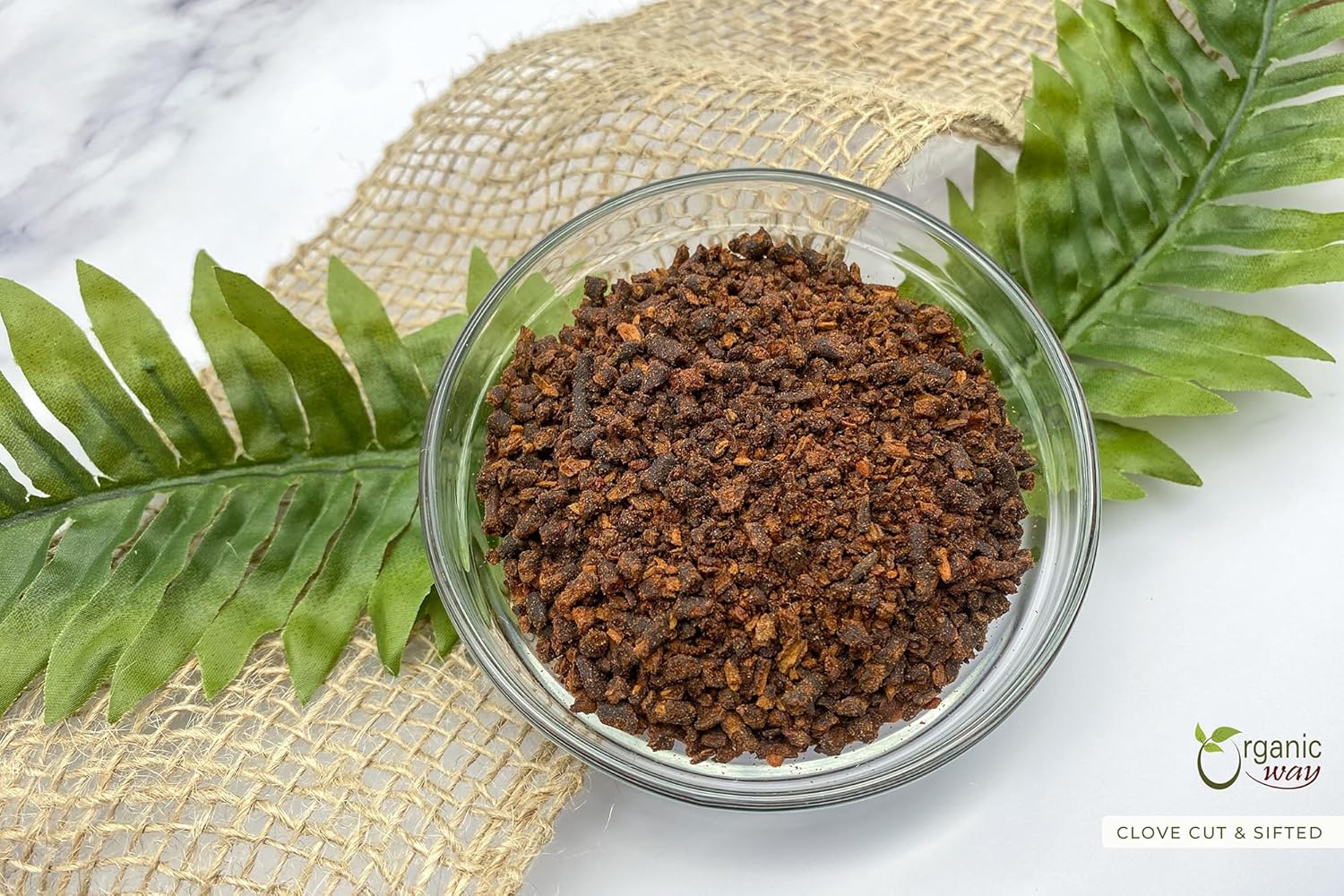 Organic Way Clavos seleccionados a mano cortados y tamizados (Syzygium aromaticum)  Añade sabor y aroma  Certificado orgánico y Kosher  Sin OMG y
