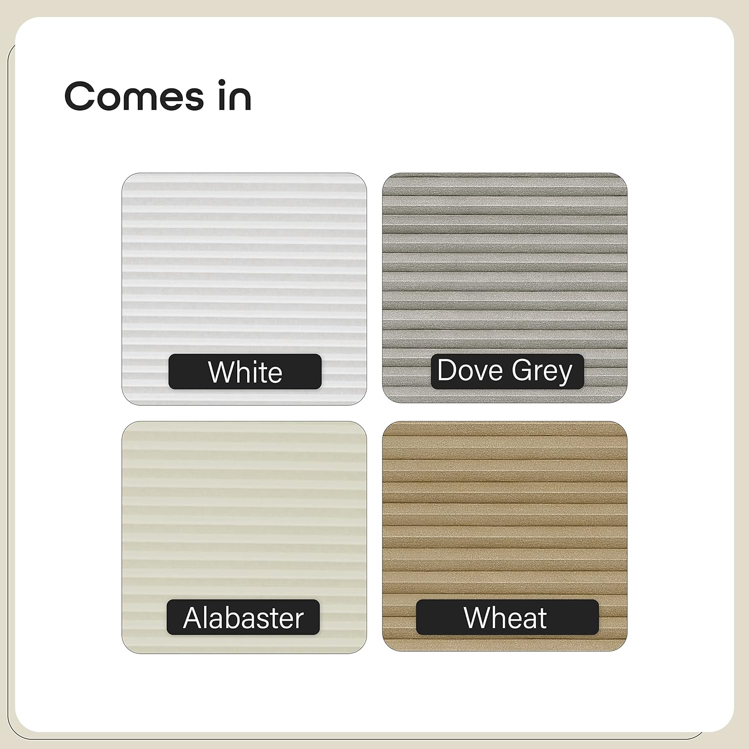 Achim Home Furnishings – Persianas de panal de abeja inalámbrico