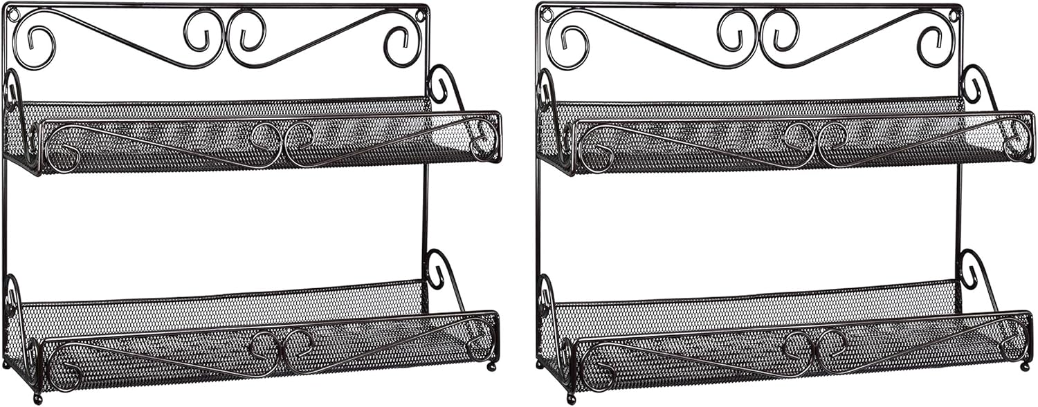 Estante de almacenamiento para puerta de gabinete, condimentos de cocina, exhibición colgante para tarros de especias, salsas, hierbas, botellas de