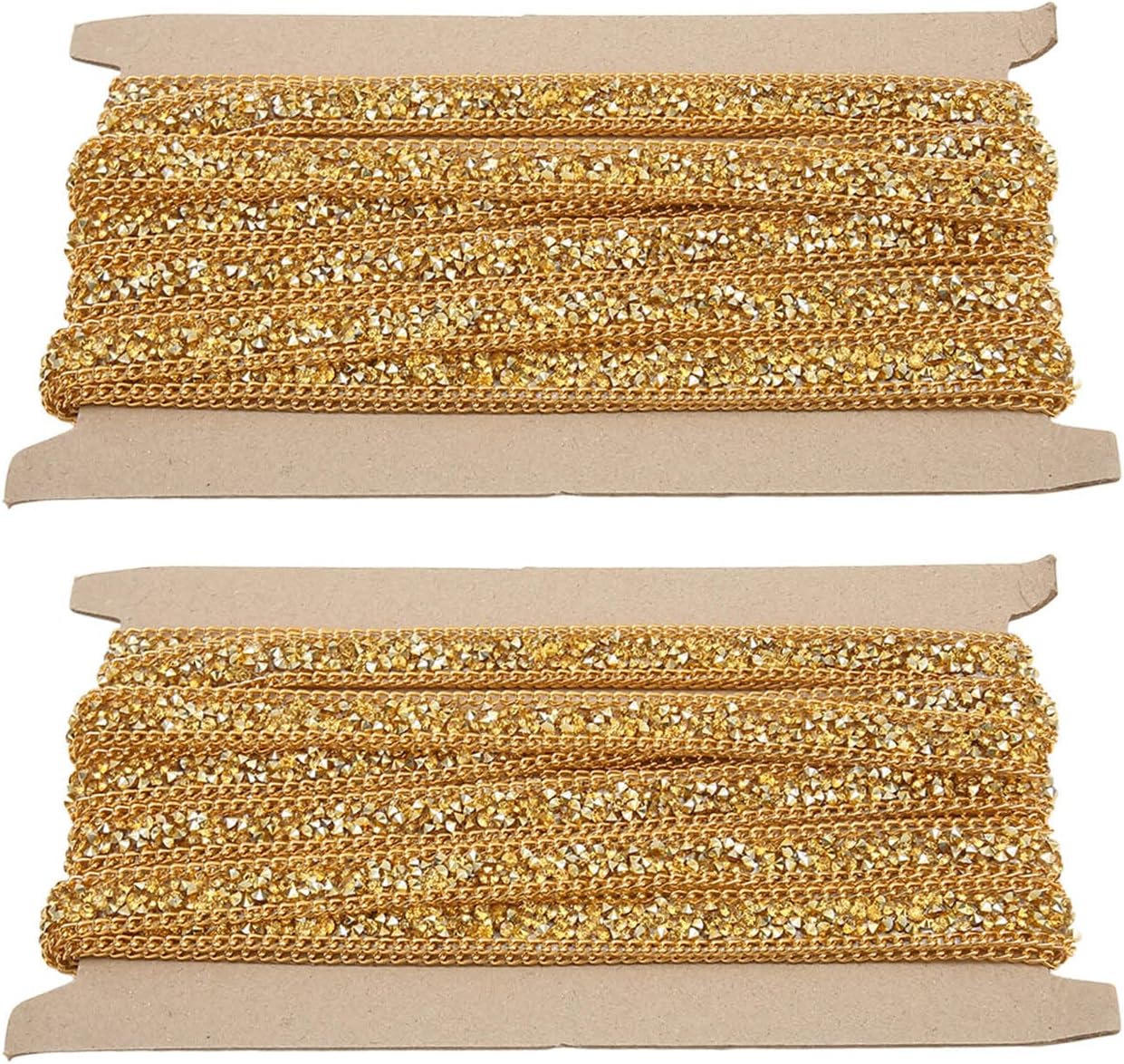 2 rollos de cintas de resina con diamantes de imitación de 5 yardas, tiras autoadhesivas, rollo de piedras preciosas para manualidades,