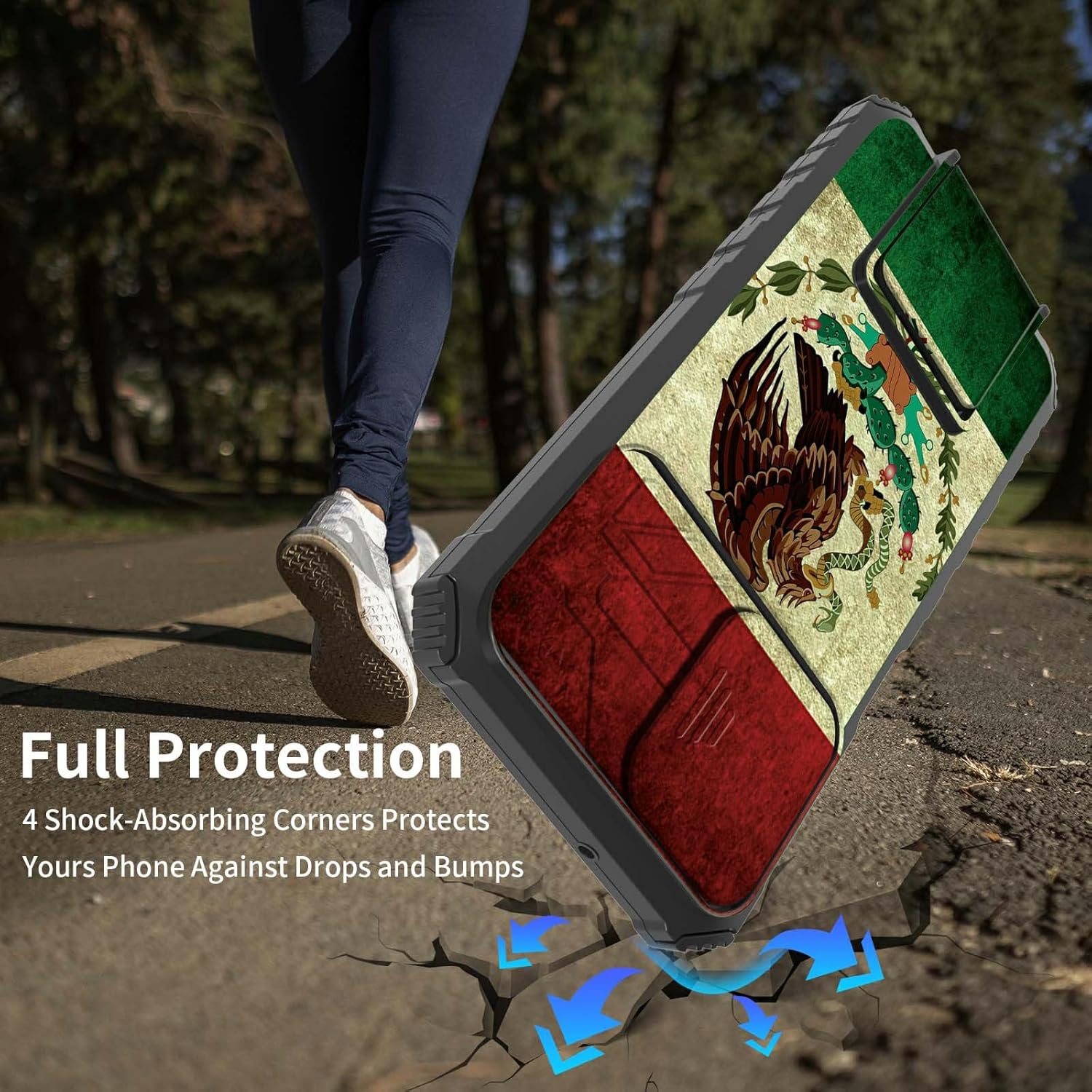 Rossy Funda para iPhone 14 Pro Max 2022, para iPhone 14 Pro Max con funda para cámara deslizante, soporte incorporado, funda de doble capa a prueba