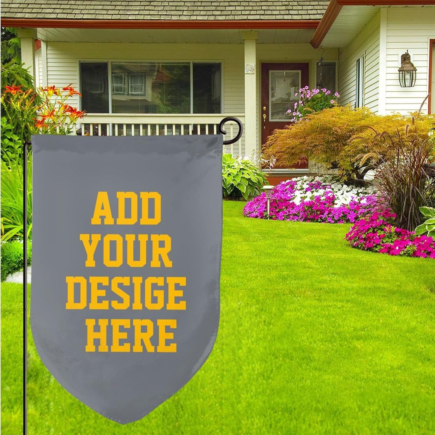 Bandera de jardín personalizada para exteriores de 12 x 18 pulgadas, bandera personalizada para bricolaje, tu propio logotipo, diseñopalabras,