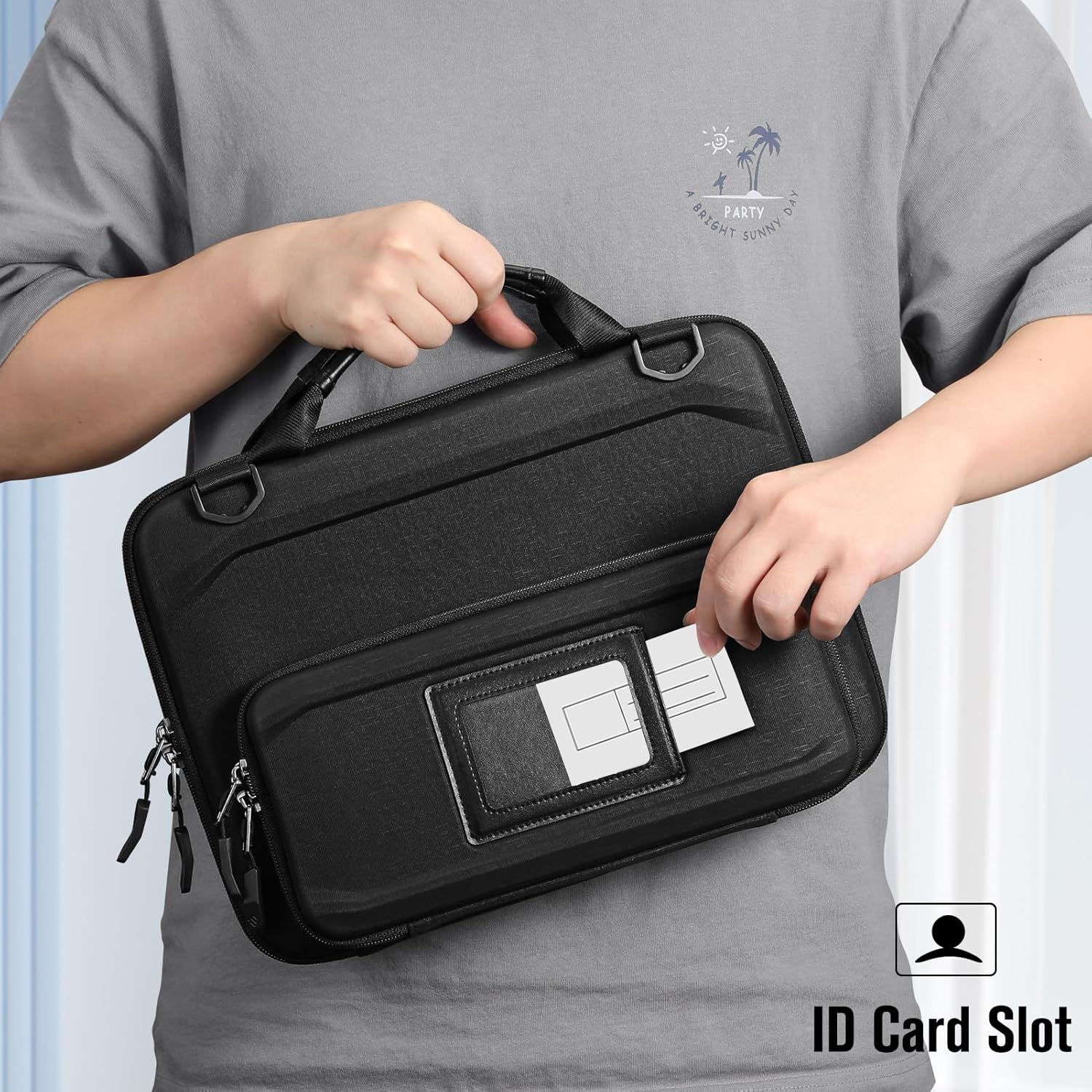 Fintie Funda protectora para Chromebook de 11.6 pulgadas, bolsa de hombro protectora con bolsa para accesorios y ranura para tarjeta de