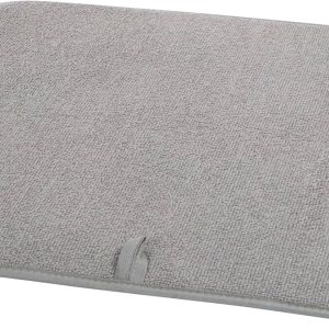 OGGI Tapete de microfibra absorbente y reversible para secado de platos, para cocina, almohadilla para secar platos, 18 x 24 pulgadas, XL, gris OGGI Tapete de microfibra absorbente y reversible para secado de platos, para cocina, almohadilla para secar platos, 18 x 24 pulgadas, XL, gris