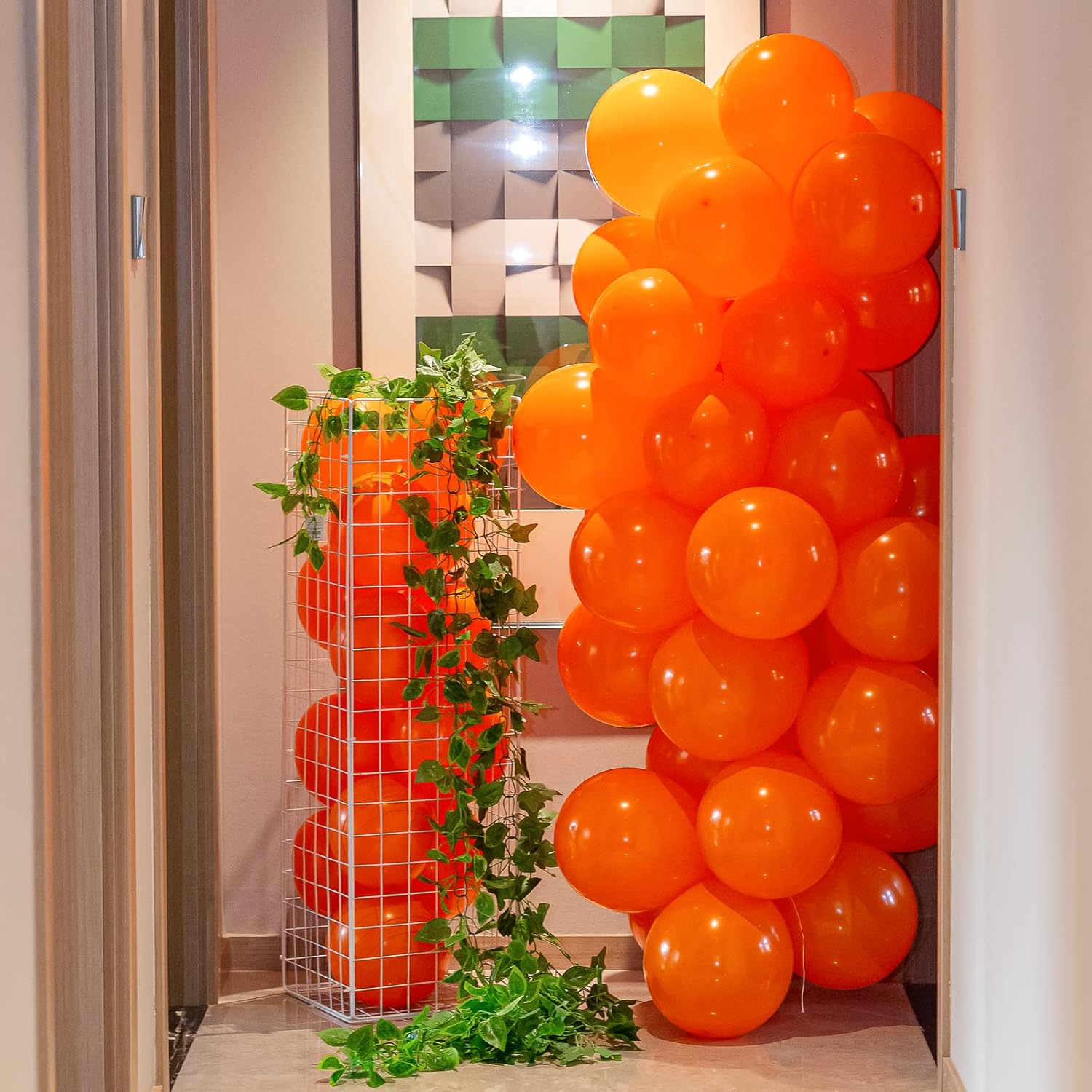 70 globos naranjas, globos de látex naranja de 12 pulgadas para arco de guirnalda de globos, para cumpleaños, baby shower, boda, San Valentín,