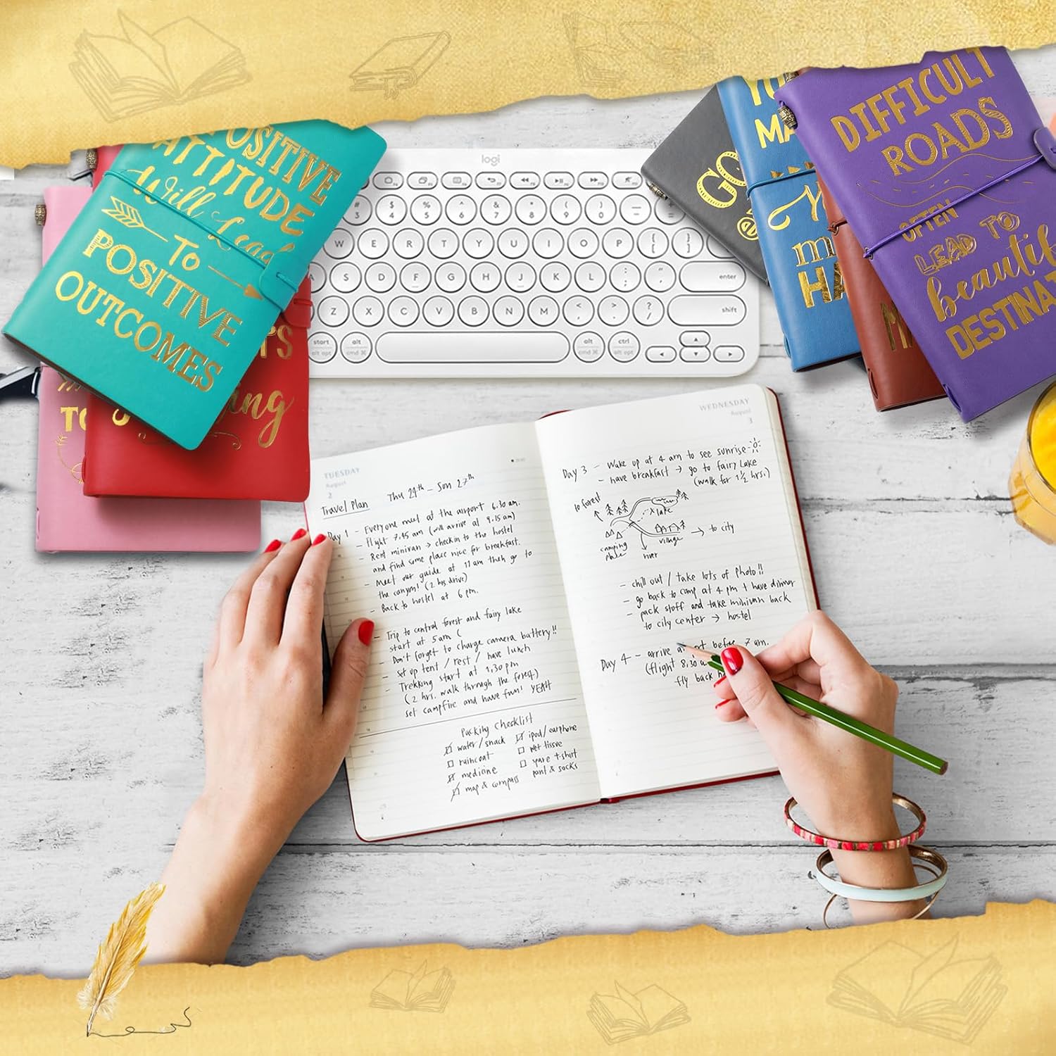 12 piezas de regalos de agradecimiento, diarios vintage inspiradores, cuadernos de cuero motivacionales, diarios recargables grabados, regalos de