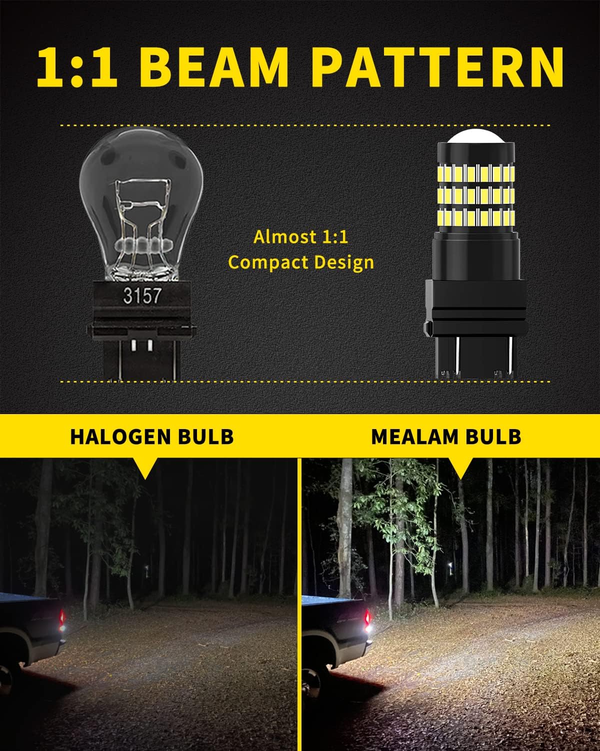 3156 3157 3057 3056 4157 4057 T25 Bombillas LED blancas de xenón, 300% de brillo, iluminación de 360 grados, 57 chips SMD para automóvil, luz de