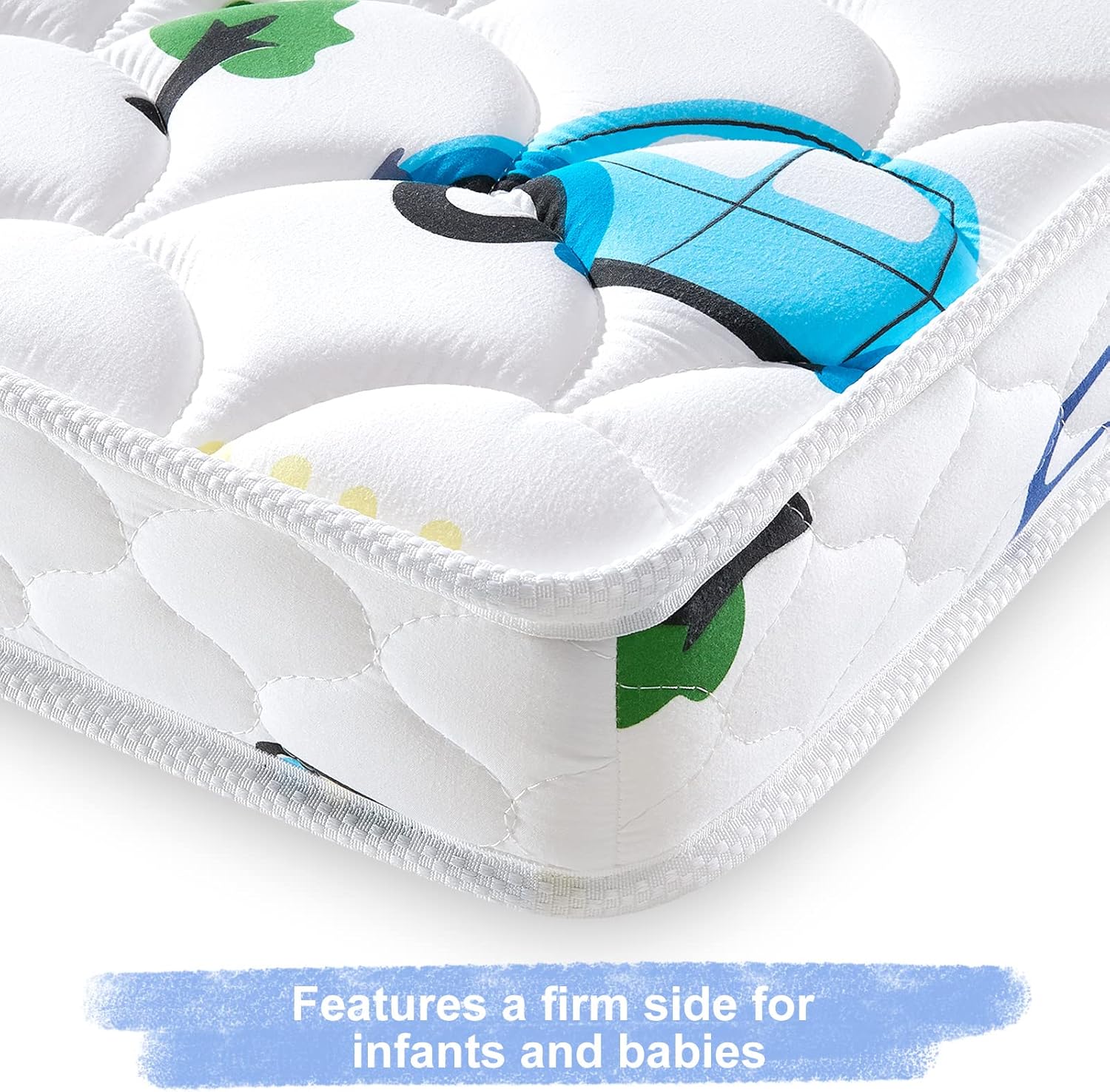 Colchón de espuma prémium para cuna de bebé y colchón para niños pequeños, transpirable, 52 x 27.6 x 5 pulgadas, no tóxico, colchón de firmeza media