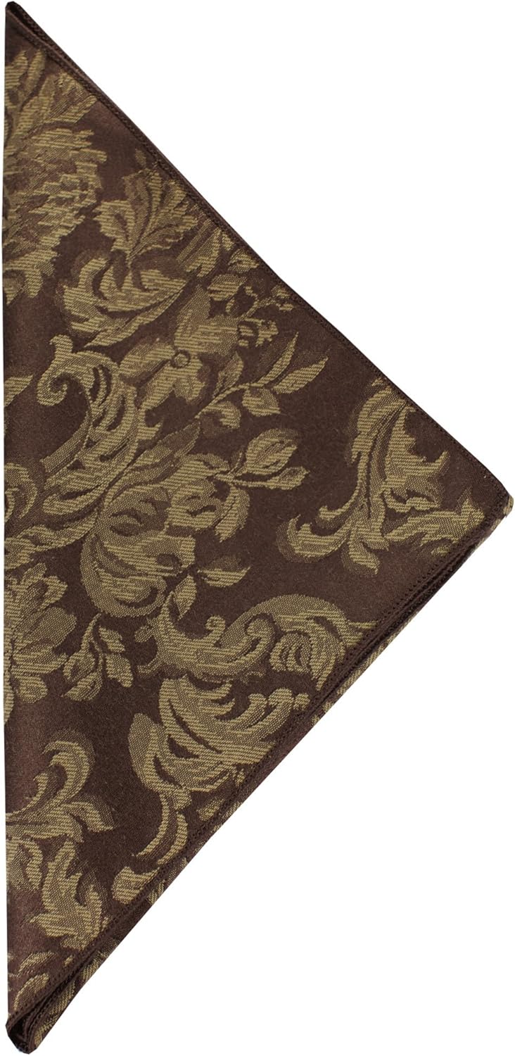 Ultimate Textile -1 docena – Servilletas Miranda de tela de damasco de 20 x 20 pulgadas color marrón chocolate