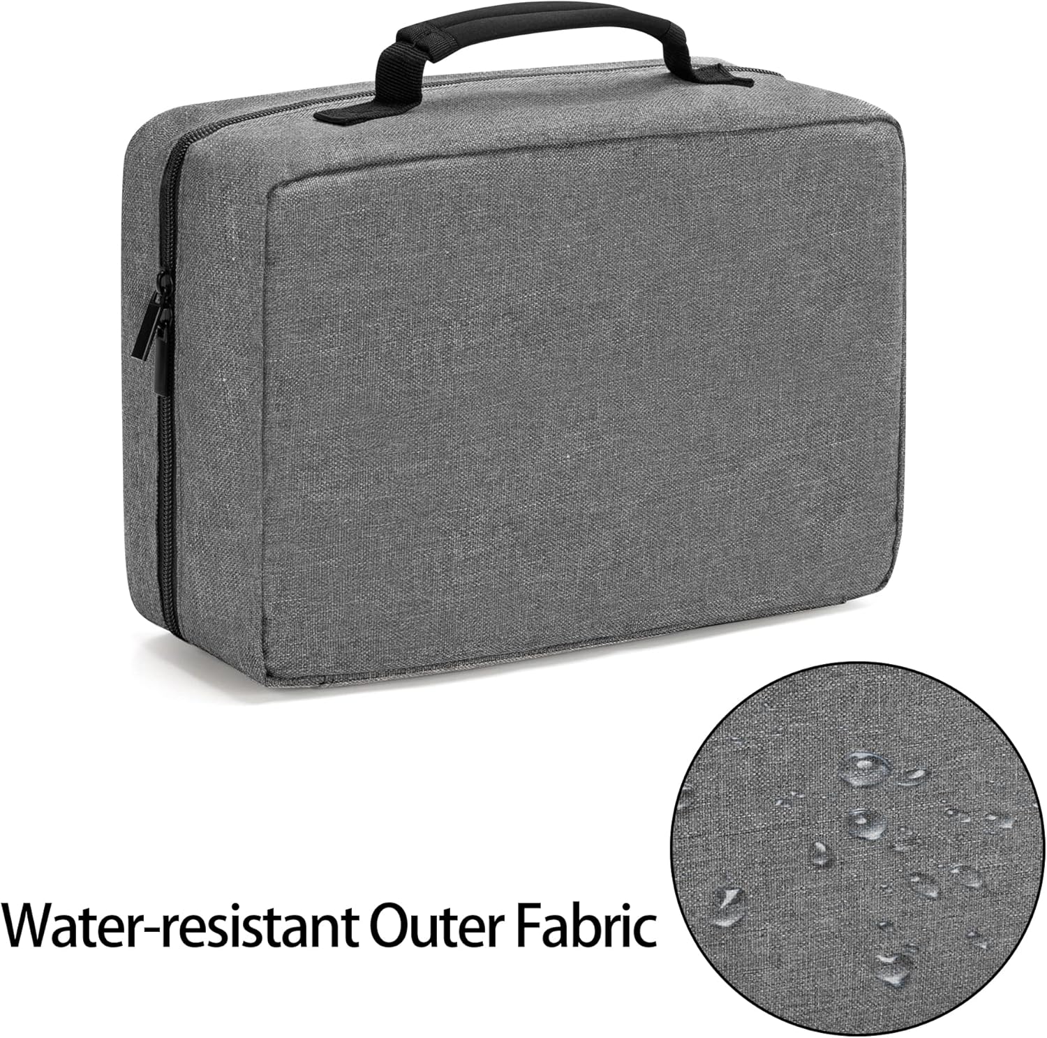 Trunab Bolsa de primeros auxilios portátil vacía, bolsa de suministros médicos con 2 solapas interiores, bolsa de trauma de emergencia para