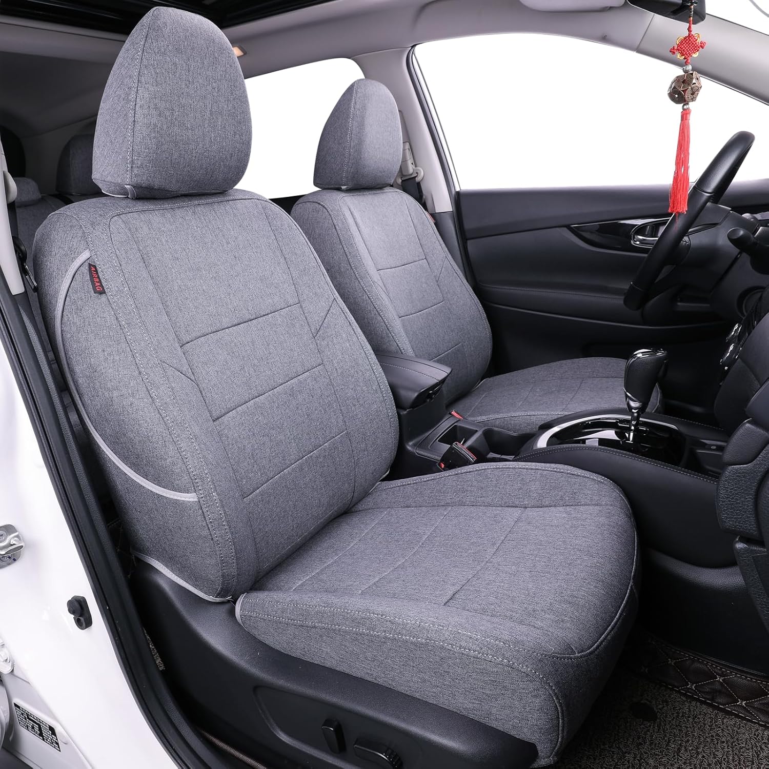 Fundas de asiento de ajuste personalizado para Nissan Sentra 2020-2024 S, SV, SR, SR Midnight Edition, protector de asiento de poliéster de