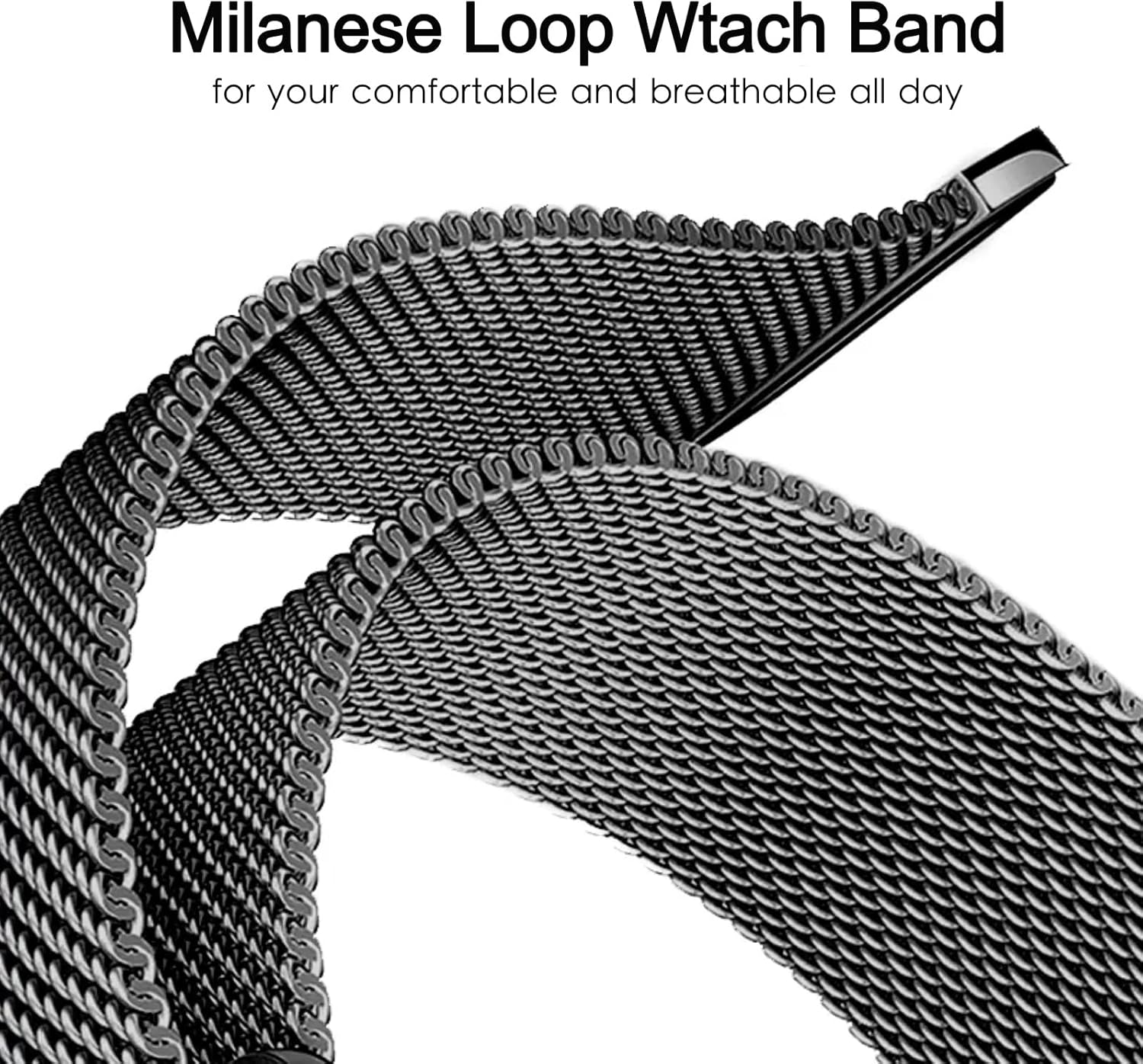 starzeniYi Compatible with Apple Watch Band, Milanese Loop for Apple Watch Band 38mm 40mm 41mm 42mm 44mm 45mm 49mm, Compatible Apple Watch Series 9,