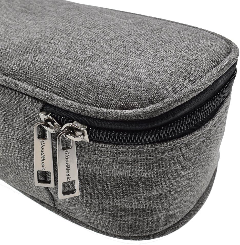 CLOUDMUSIC Funda para ukelele para ukelele y mochila, estuche para ukelele de concierto, negro, azul, gris (Concierto, gris)