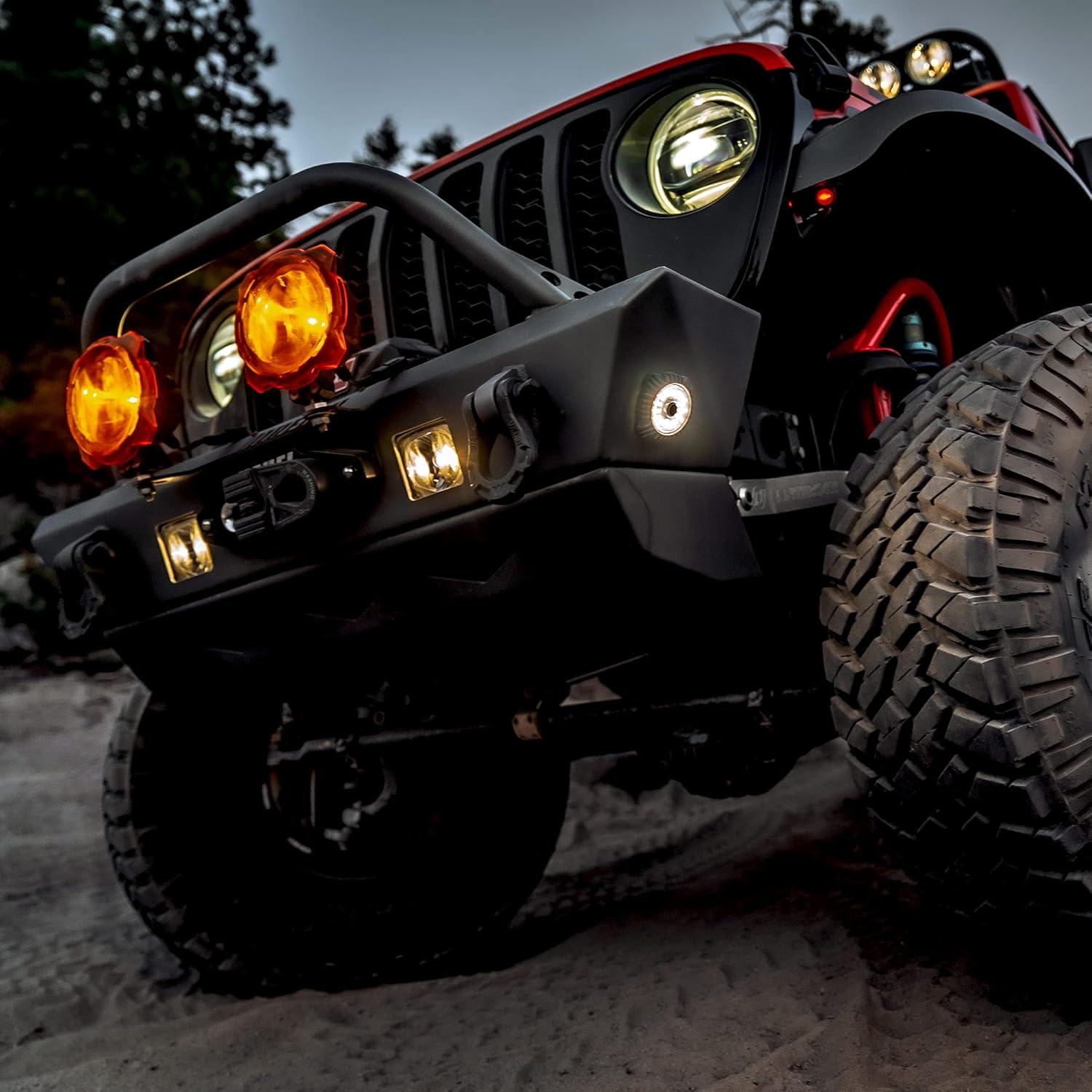 KC HiLiTES Cyclone V2 LED – Luz única – Lente transparente – Haz de inundación de 5 W