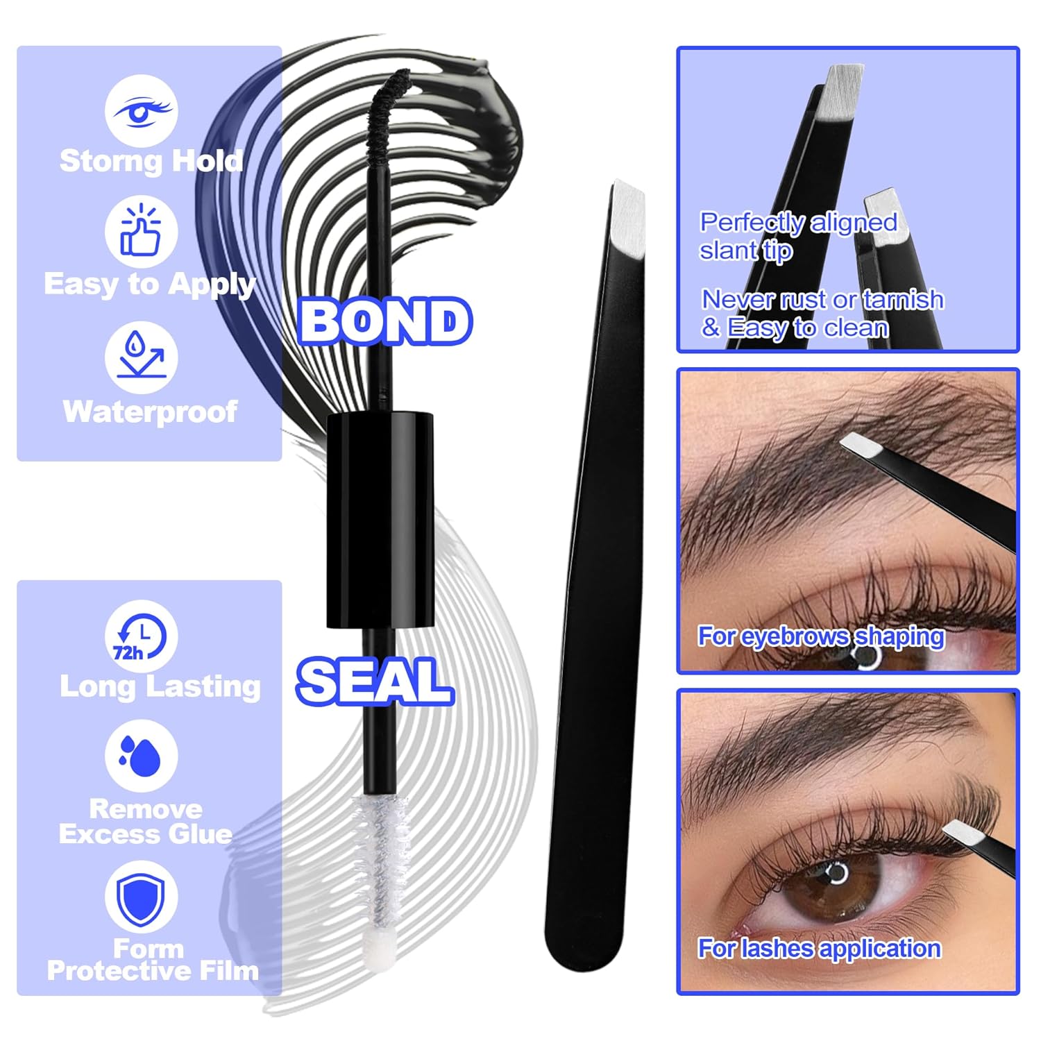Kit de pestañas naturales en racimo, 168 unidades, extensiones de pestañas onduladas, rizo CC, 0.354-0.433 in, extensiones de pestañas de longitudes