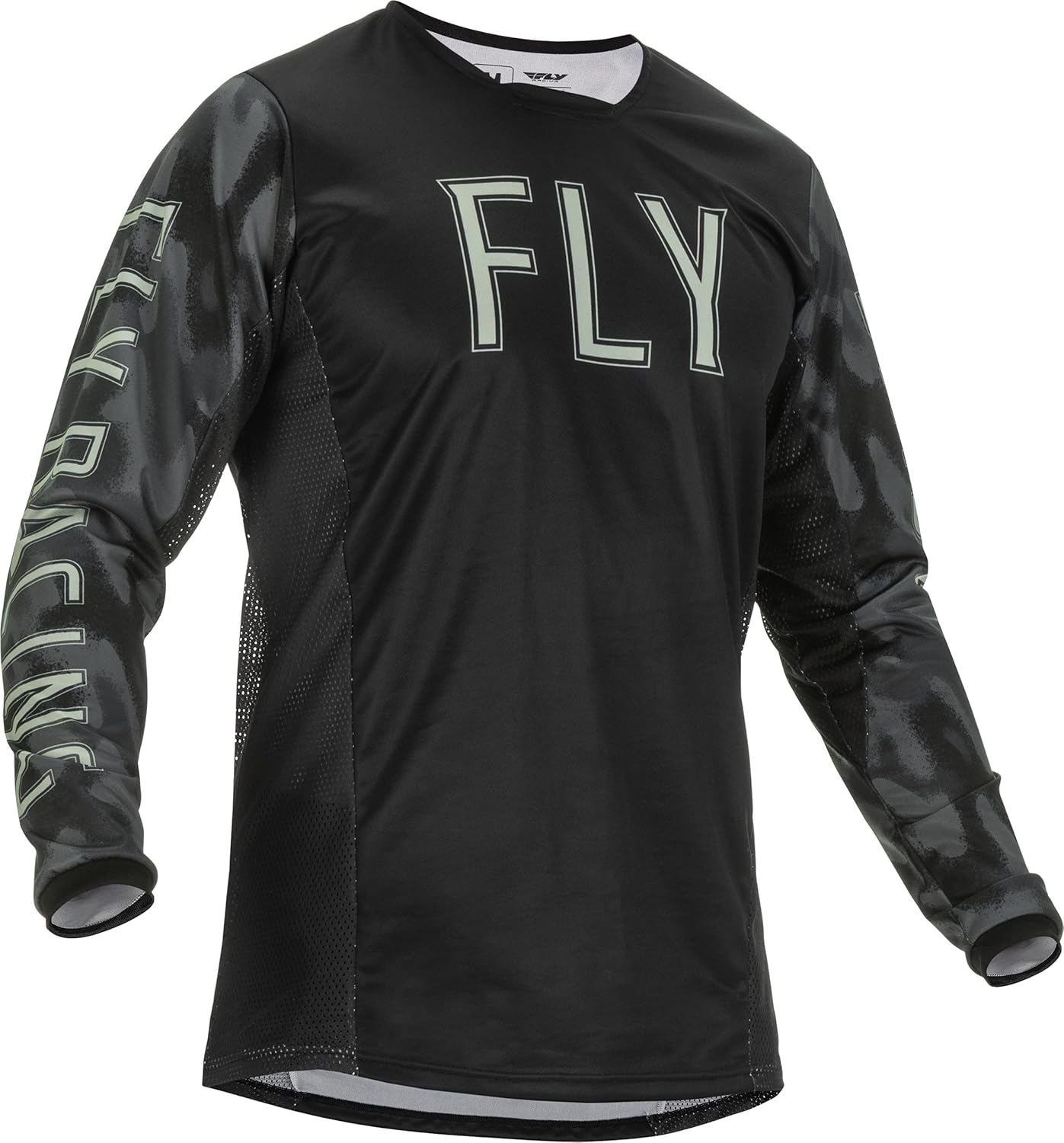Fly Racing Camiseta Kinetic 2022 – Tactic SE (SMALL) (NEGROGRIS CAMO)
