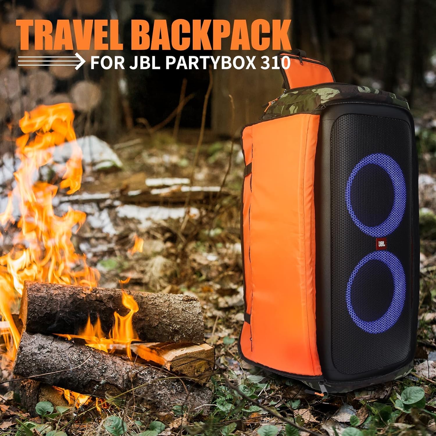 Bolsa de altavoz resistente para altavoces, funda de transporte compatible con JBL Party Box Series, bolsa de transporte de altavoz portátil (para