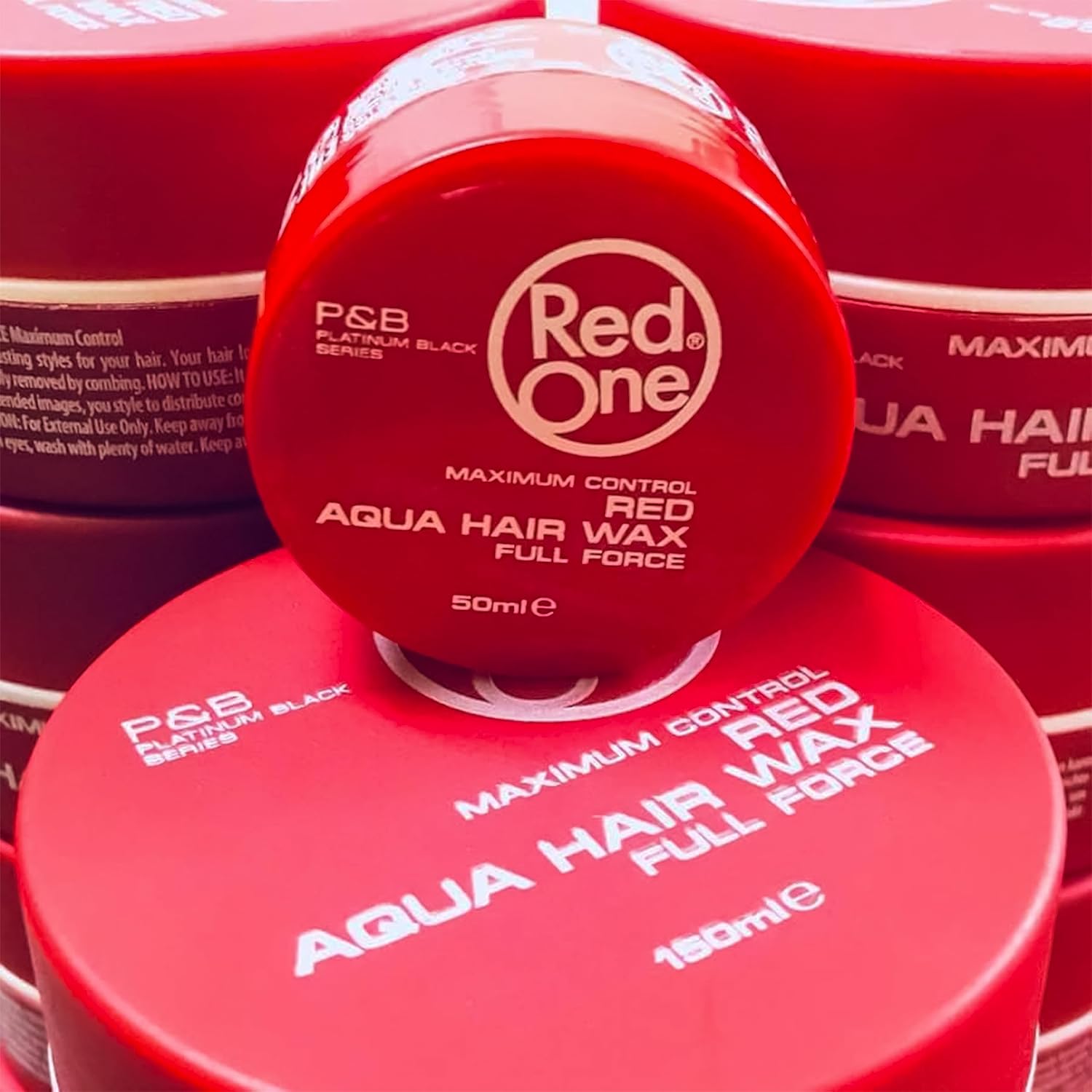 Redone Hair Styling Aqua Wax Red 1.7 fl oz – 1.69 Fl Oz-Tamaño de viaje  Control de bordes  Cera de gel para el cabello  Ultra Hold  Aroma de fresa
