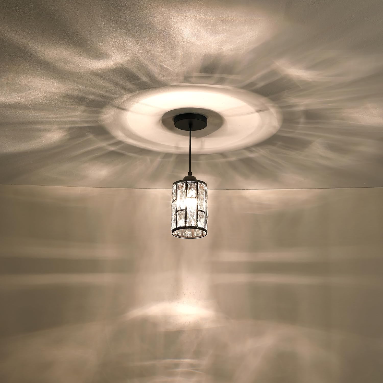 Paquete de 3 colgantes de isla de cocina con pantalla de cristal de 5.4 pulgadas, acabado dorado claro, moderno con pantalla de metal de cristal