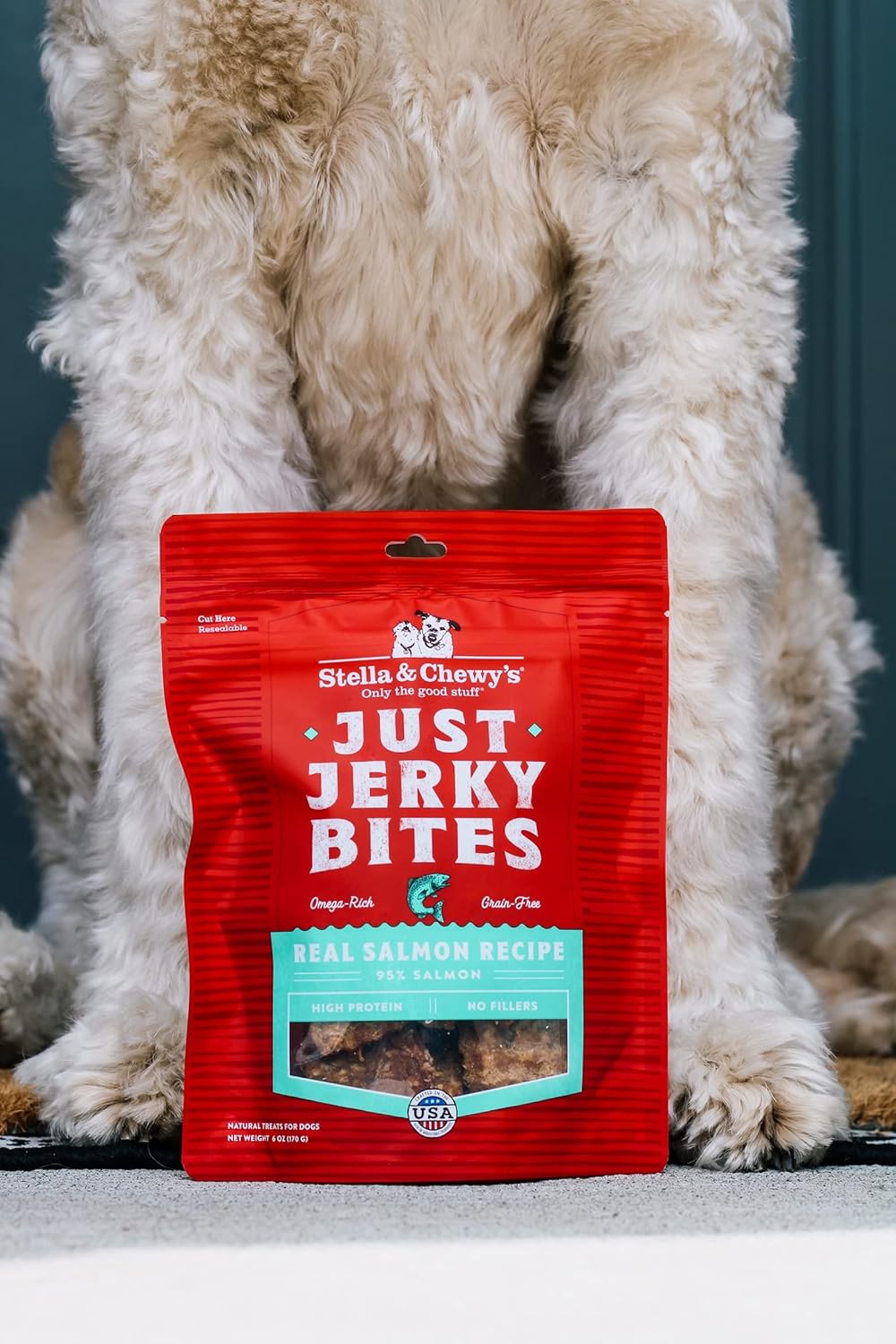 Stella & Chewy’s Just Jerky Bites – Receta de carne de res real para perros, bolsa de 6 onzas