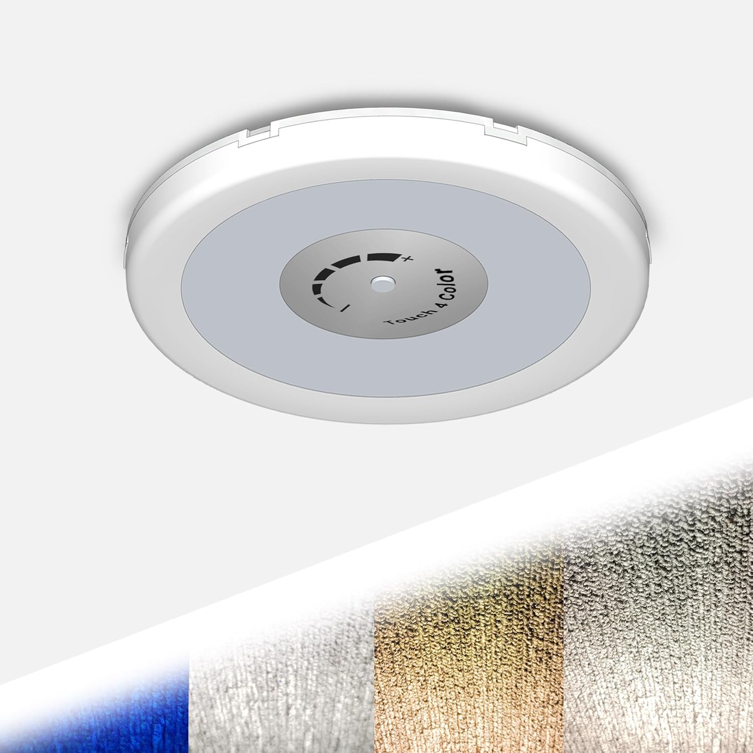 Luces LED interiores de 12 V CC para caravana, 4 colores, luces de cámper regulables, 2700 K, cálidas, 4000 K, natural, 6000 K, blanco frío, luces