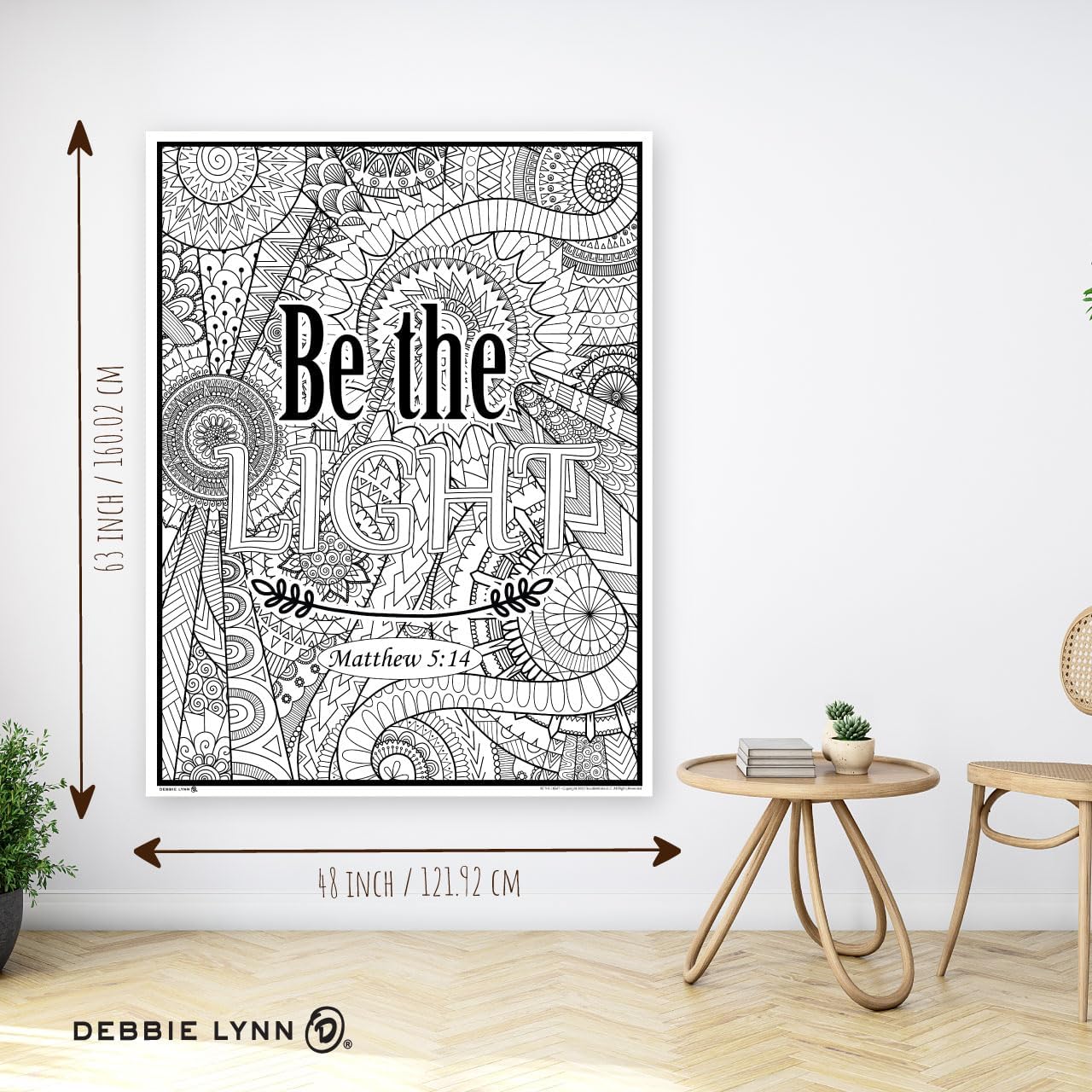 Debbie Lynn  El póster original jumbo para colorear. Enorme formato de 48 x 63 pulgadas, el más grande del mercado. Elige entre 12 grandes diseños