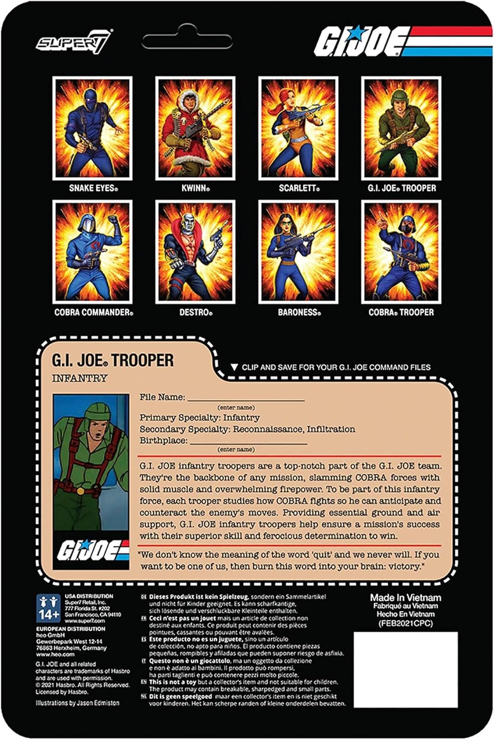 Figuras de reacción G.I. Joe Wave 1 – Greenshirt (rosa)