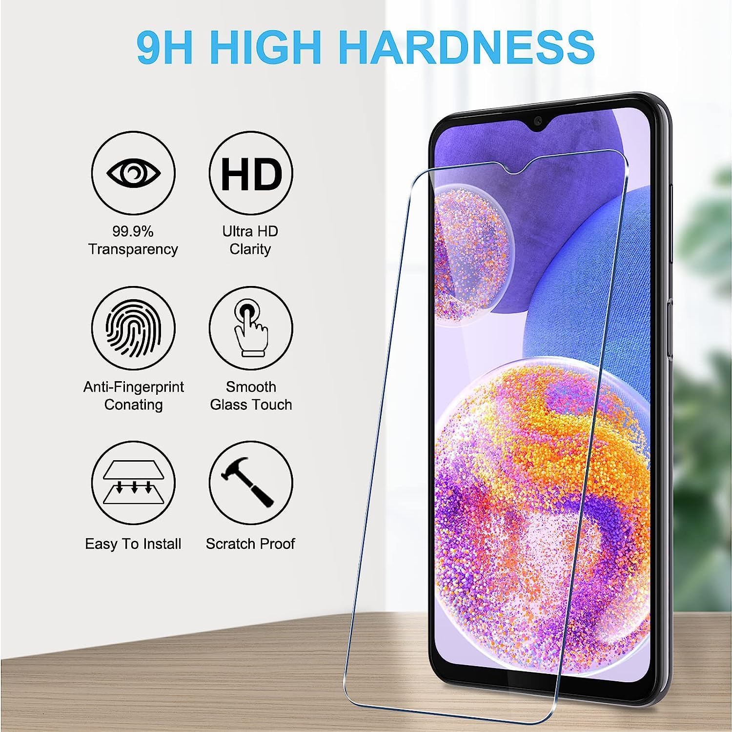 (3 Pack) Compatible for Xiaomi Redmi K40 Pro Screen Protector Tempered Glass Hardness 9H High definition Anti Scratch H-G147